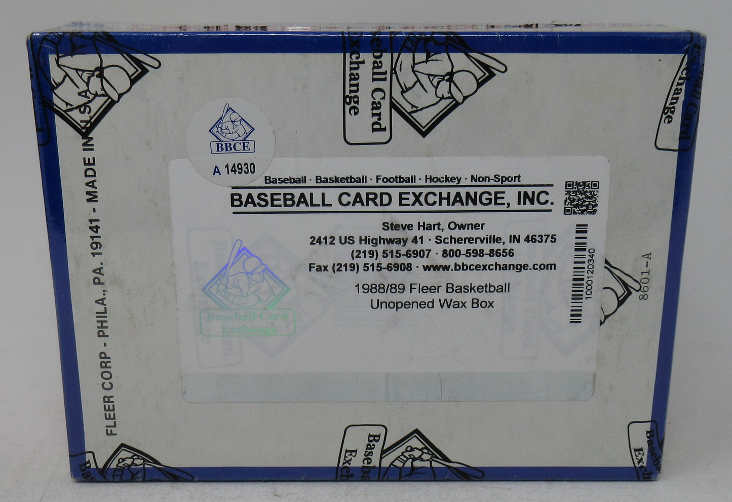 1988 1988/89 Fleer Basketball Unopened Wax Box (BBCE) (A14930)