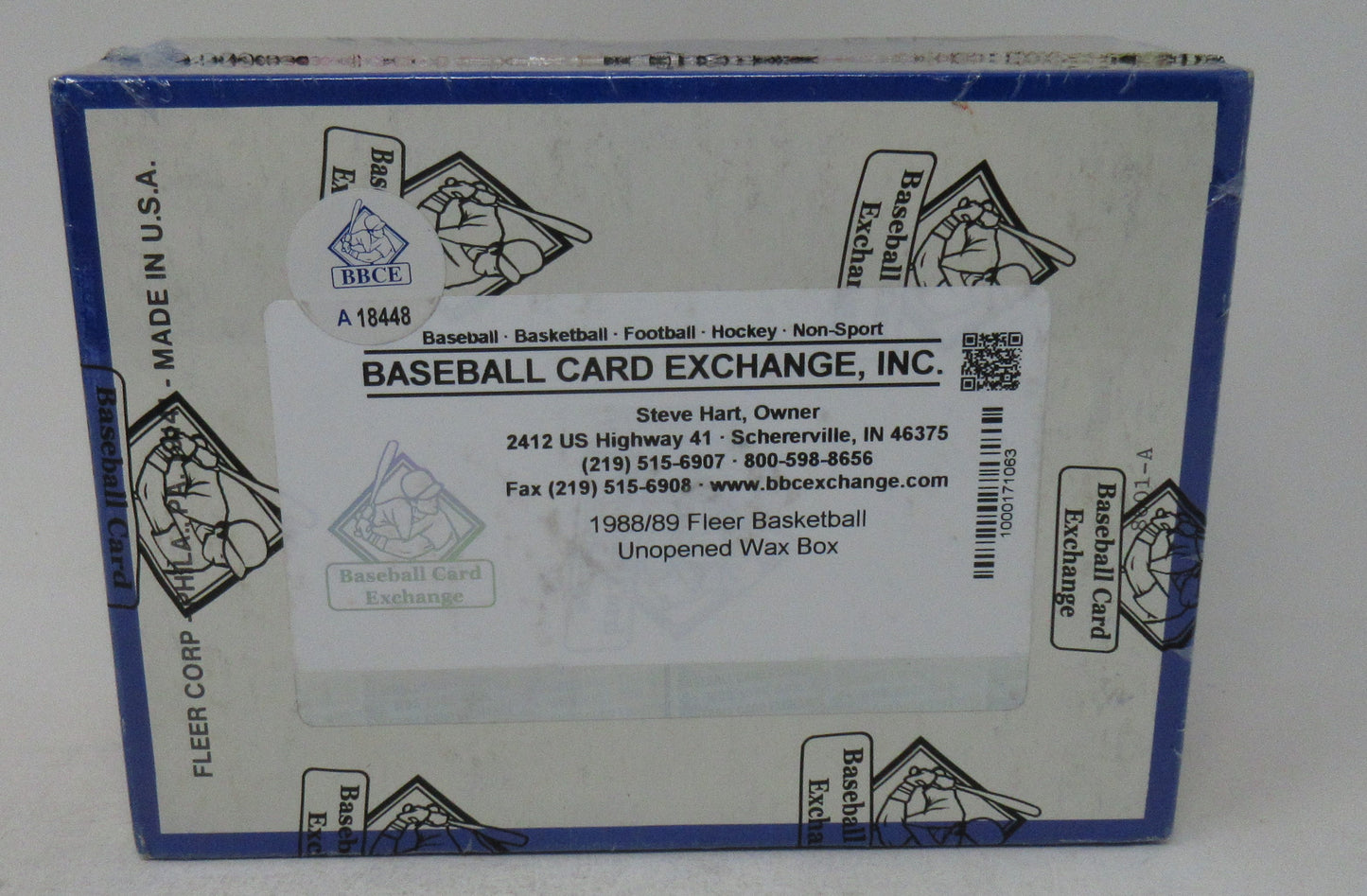 1988 1988/89 Fleer Basketball Unopened Wax Box (BBCE) (A18448)
