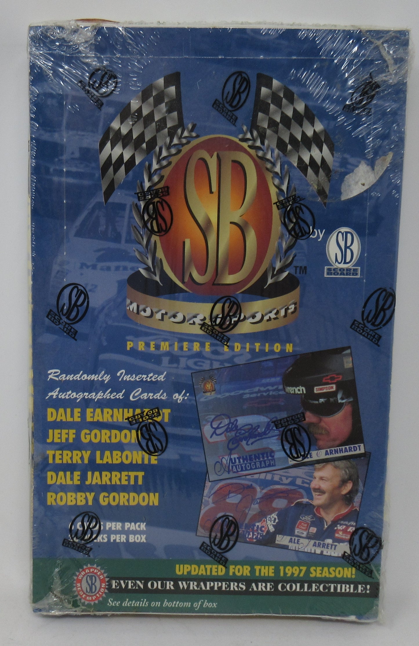1997 Score Board Racing Motorsports Race Cards Box (36/6)