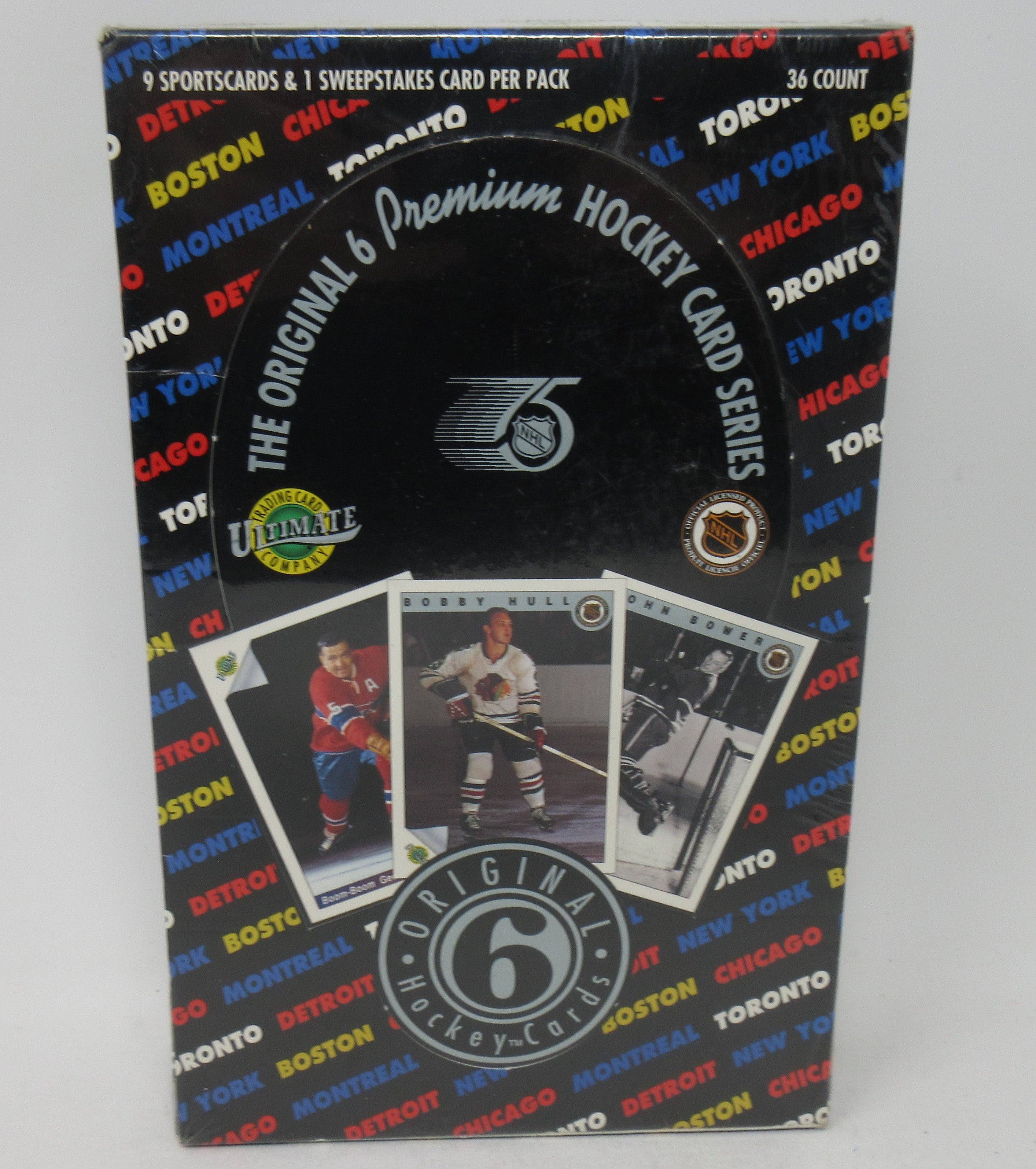 1992 1992/93 Ultimate The Original 6 Hockey Box (36/10)