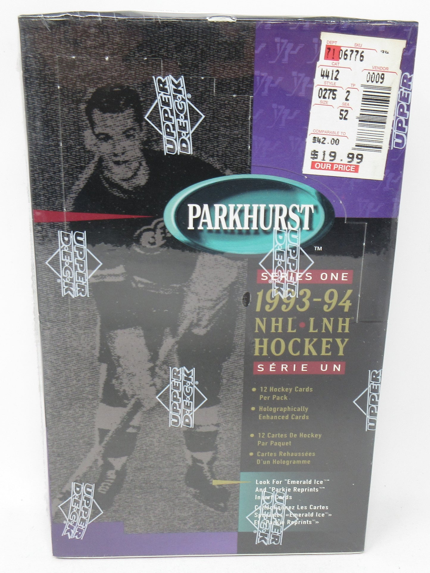 1993/94 Upper Deck Parkhurst Hockey Series 1 Box (Bi-Lingual) (36/12)