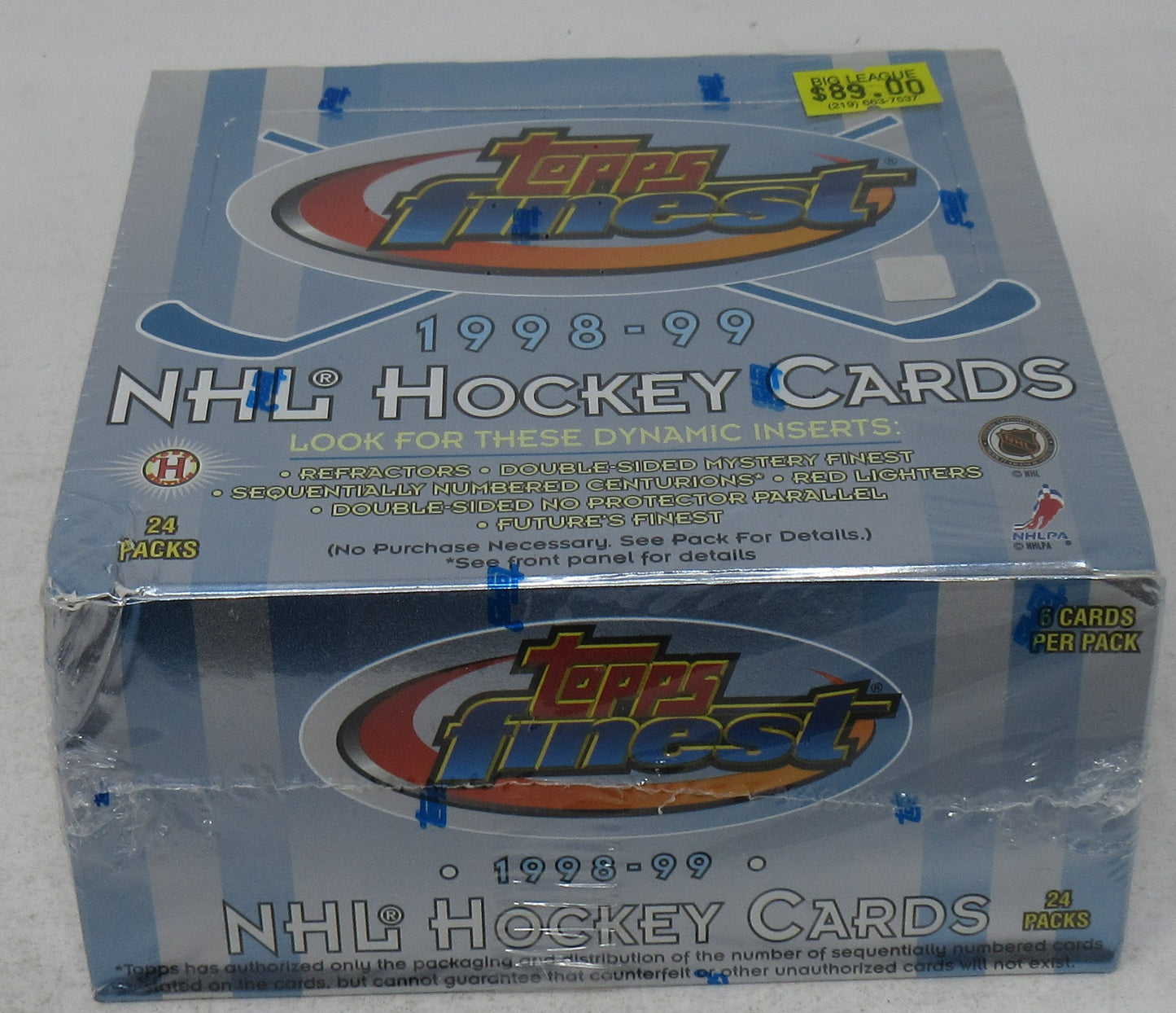 1998/99 Topps Finest Hockey Box (Hobby) (24/6)