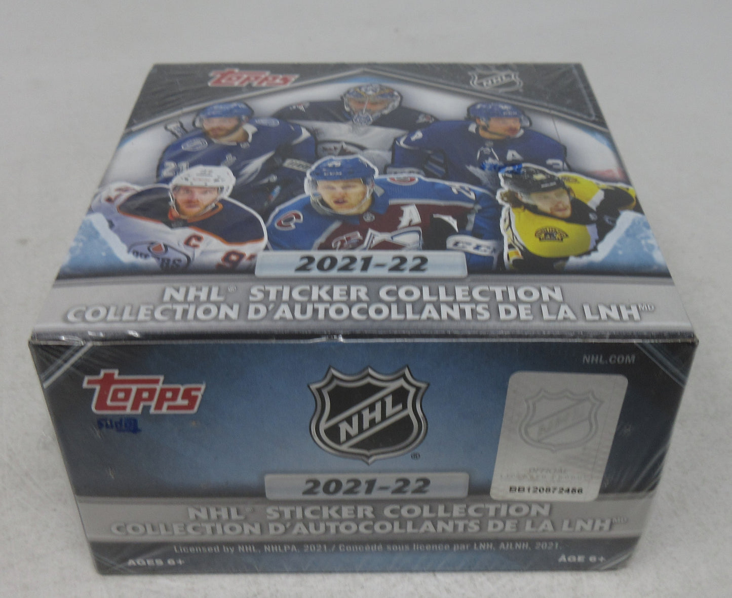 2021/22 Topps Hockey NHL Sticker Collection Box (50/5)