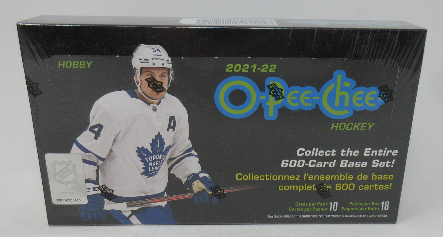 2021/22 Upper Deck OPC O-Pee-Chee Hockey Box (Hobby) (18/10)
