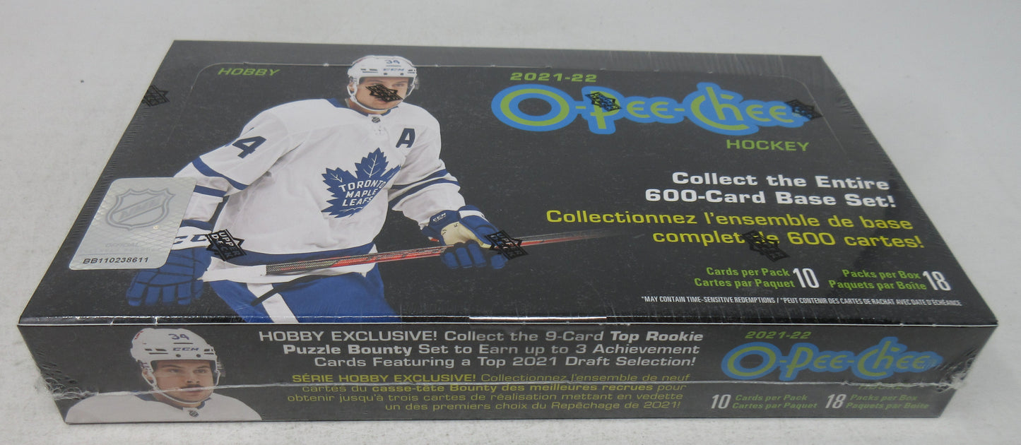 2021/22 Upper Deck OPC O-Pee-Chee Hockey Box (Hobby) (18/10)