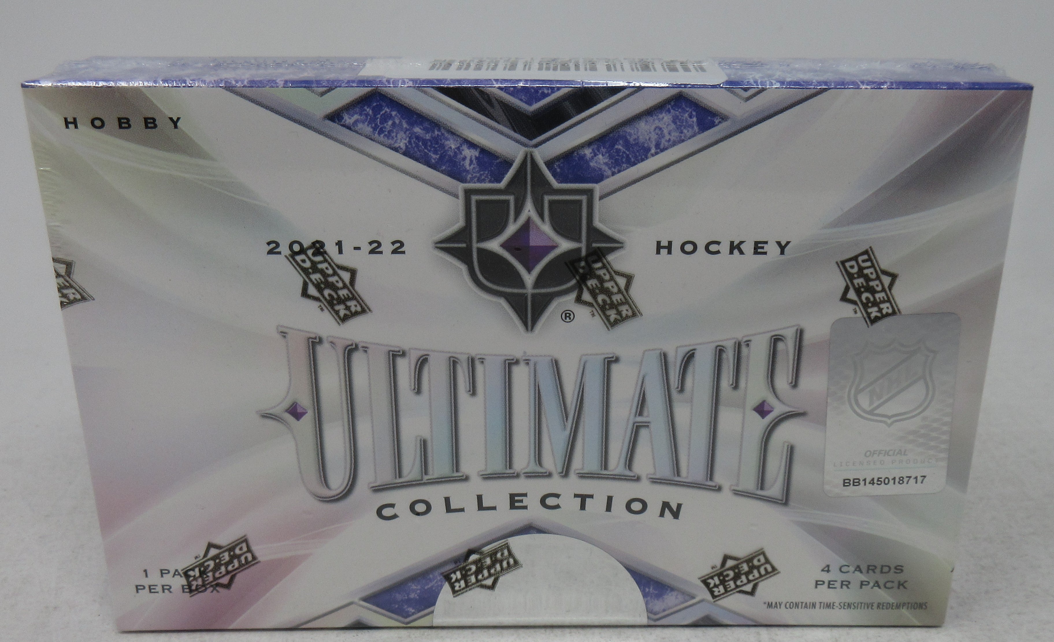 2021/22 Upper Deck Ultimate Collection Hockey Box (Hobby) (4 Cards)