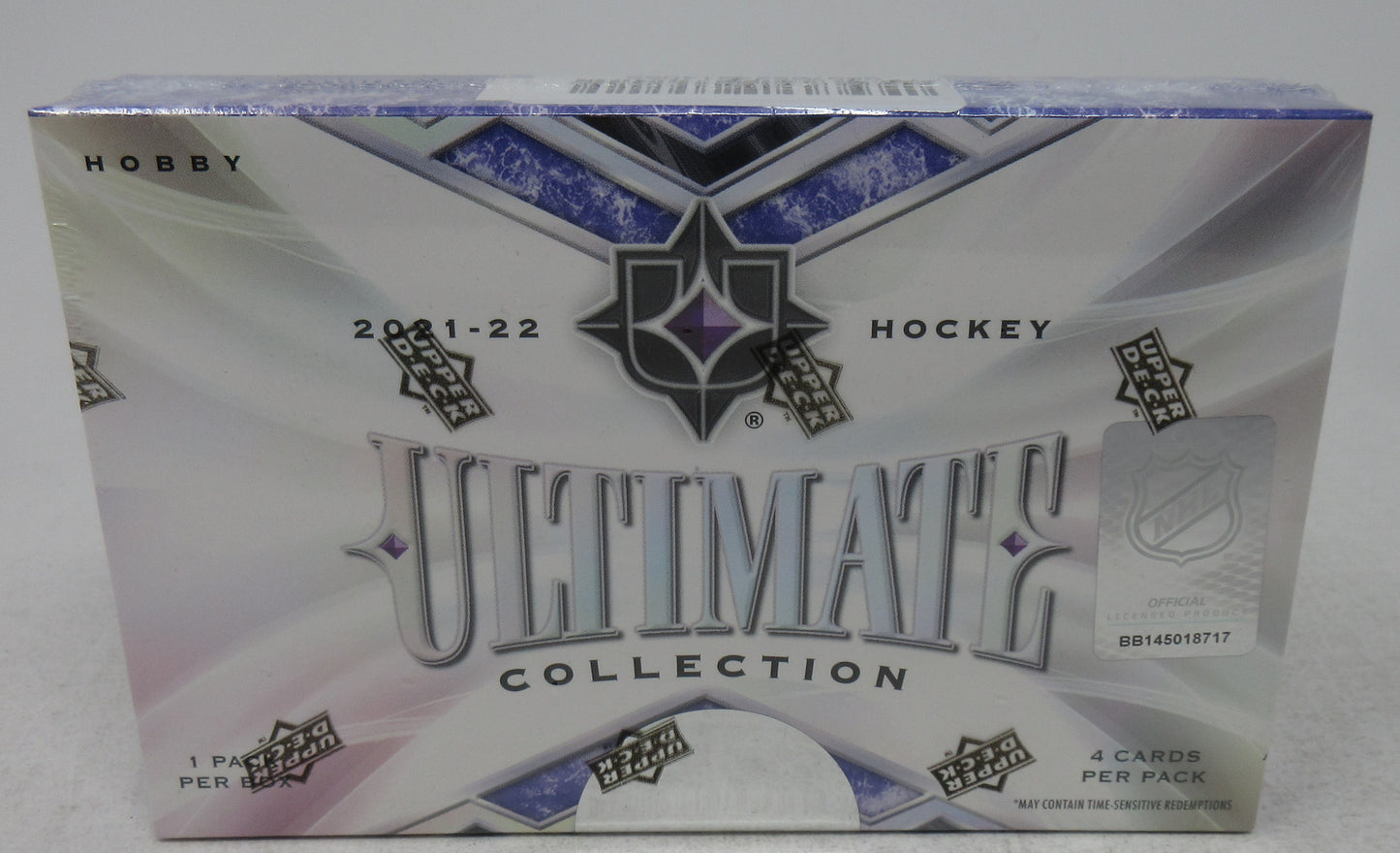 2021/22 Upper Deck Ultimate Collection Hockey Box (Hobby) (4 Cards)