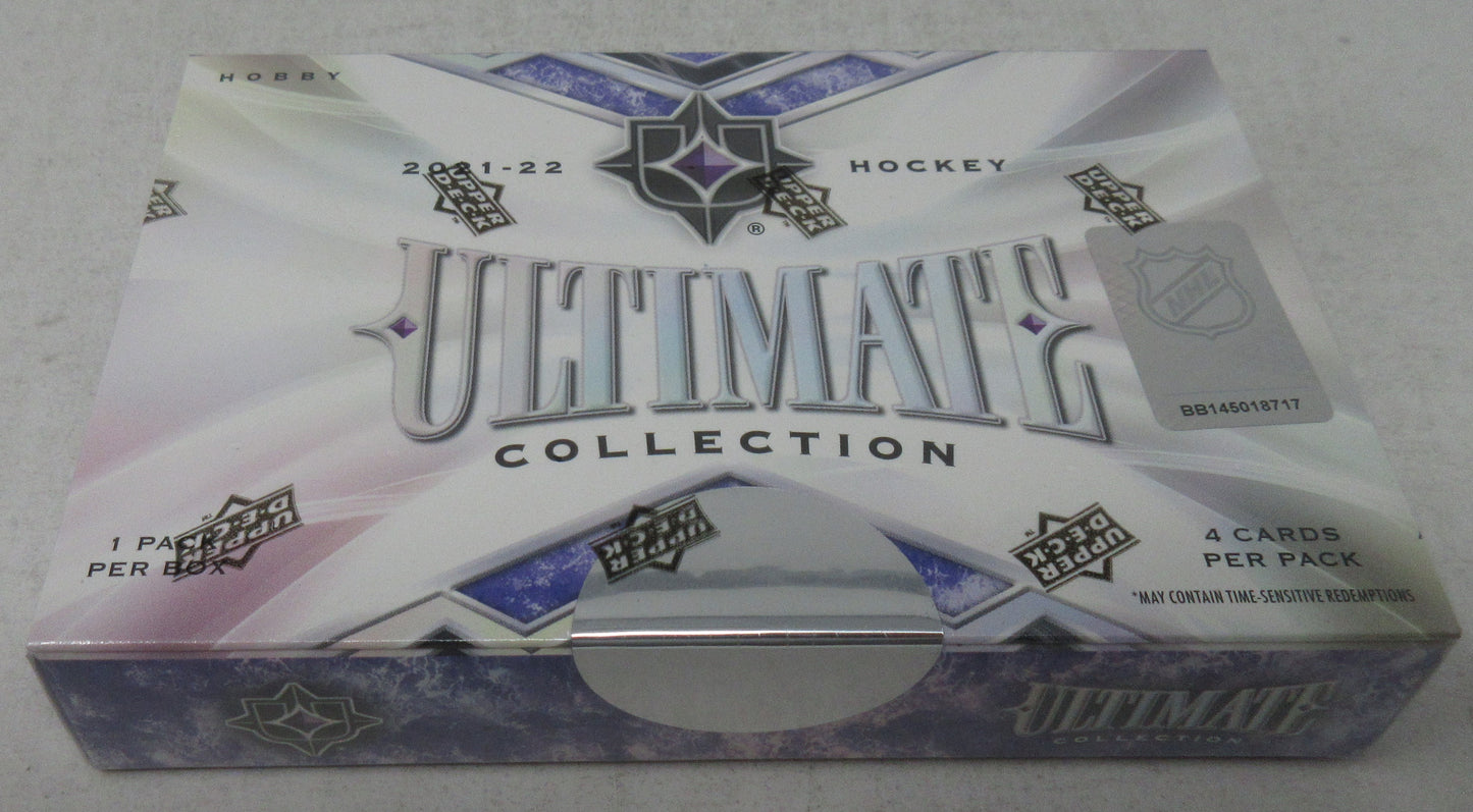 2021/22 Upper Deck Ultimate Collection Hockey Box (Hobby) (4 Cards)