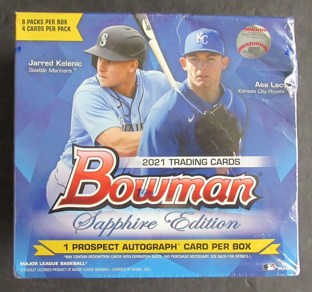 2021 Bowman Baseball Sapphire Edition Box (Hobby) (8/4) (Read)