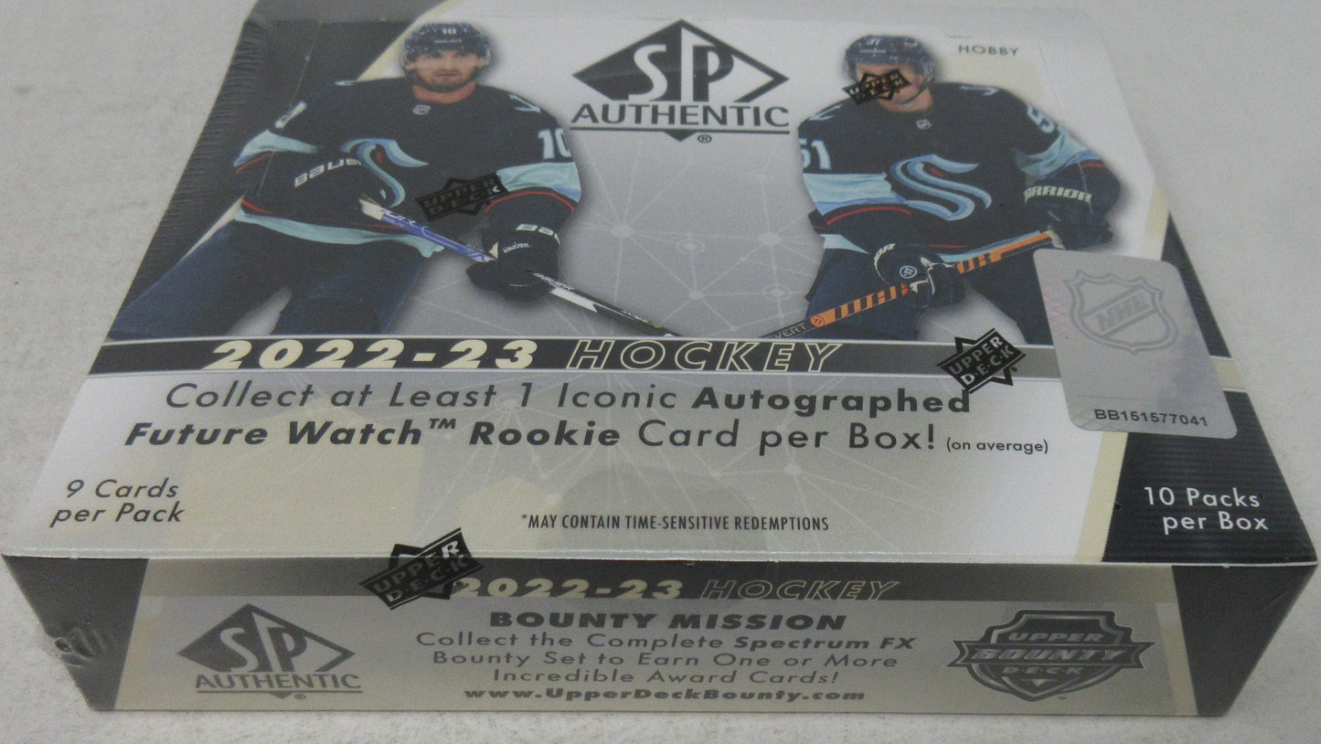 2022/23 Upper Deck SP Authentic Hockey Box (Hobby) (10/9)