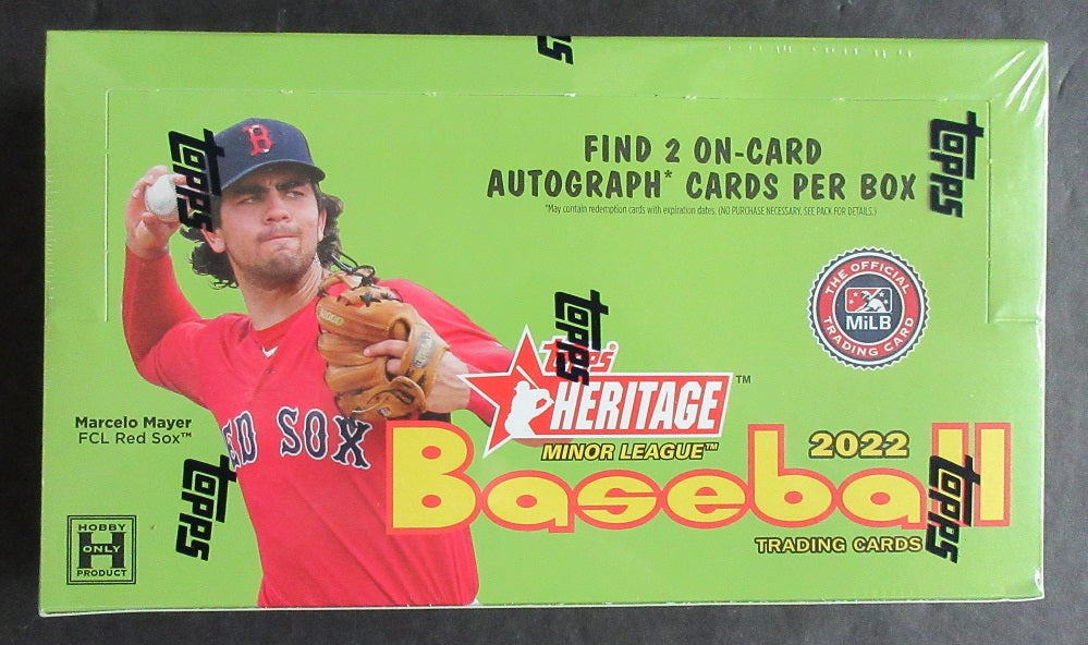 2022 Topps Heritage Minor League Baseball Box (Hobby) (18/8)