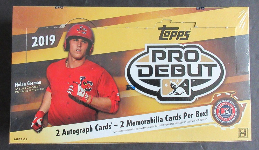 2019 Topps Pro Debut Baseball Box (Hobby) (24/8)