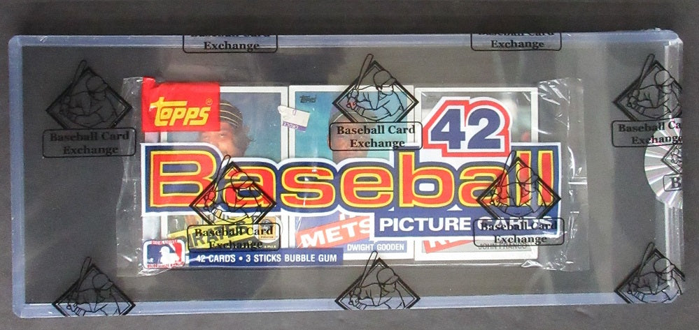 1985 Topps Baseball Unopened Grocery Rack Pack (BBCE) (Gooden Top #1)