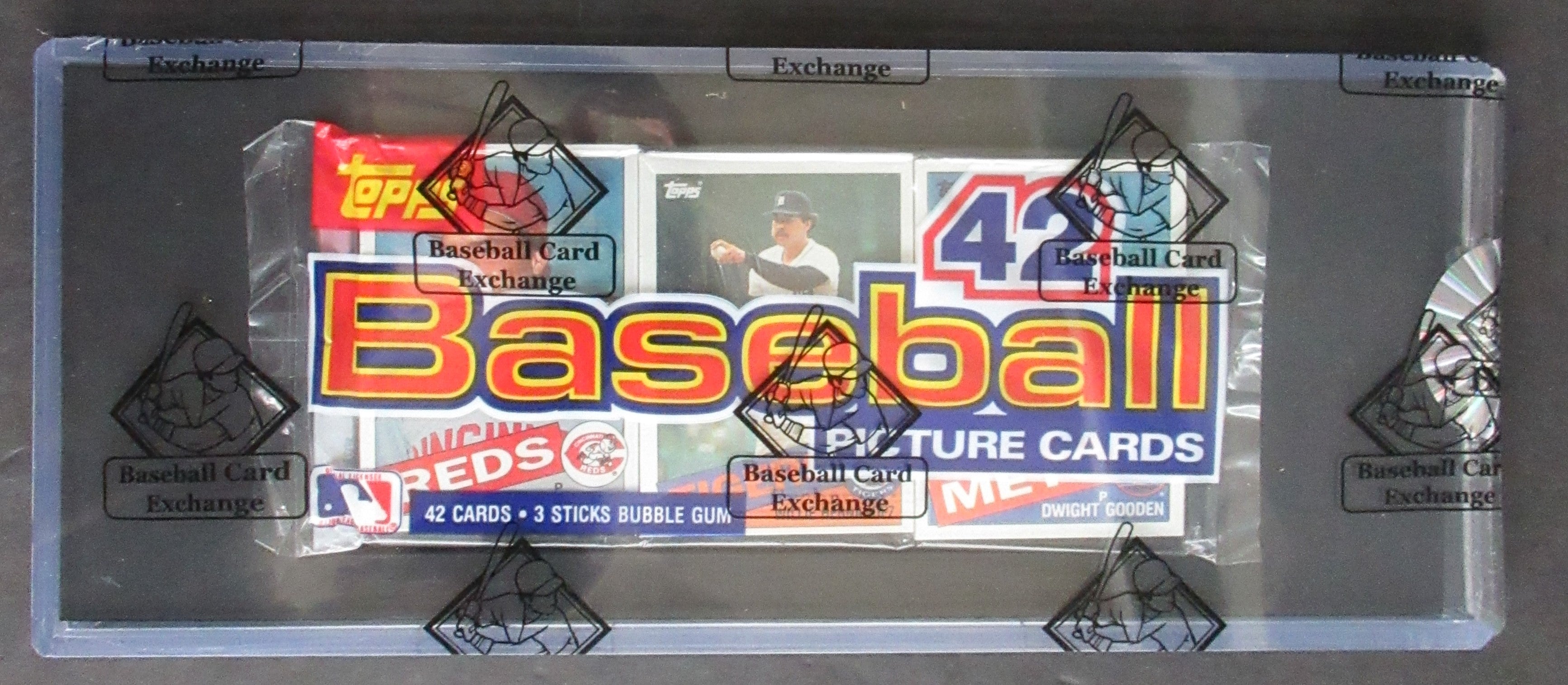 1985 Topps Baseball Unopened Grocery Rack Pack (BBCE) (Gooden Top #2)