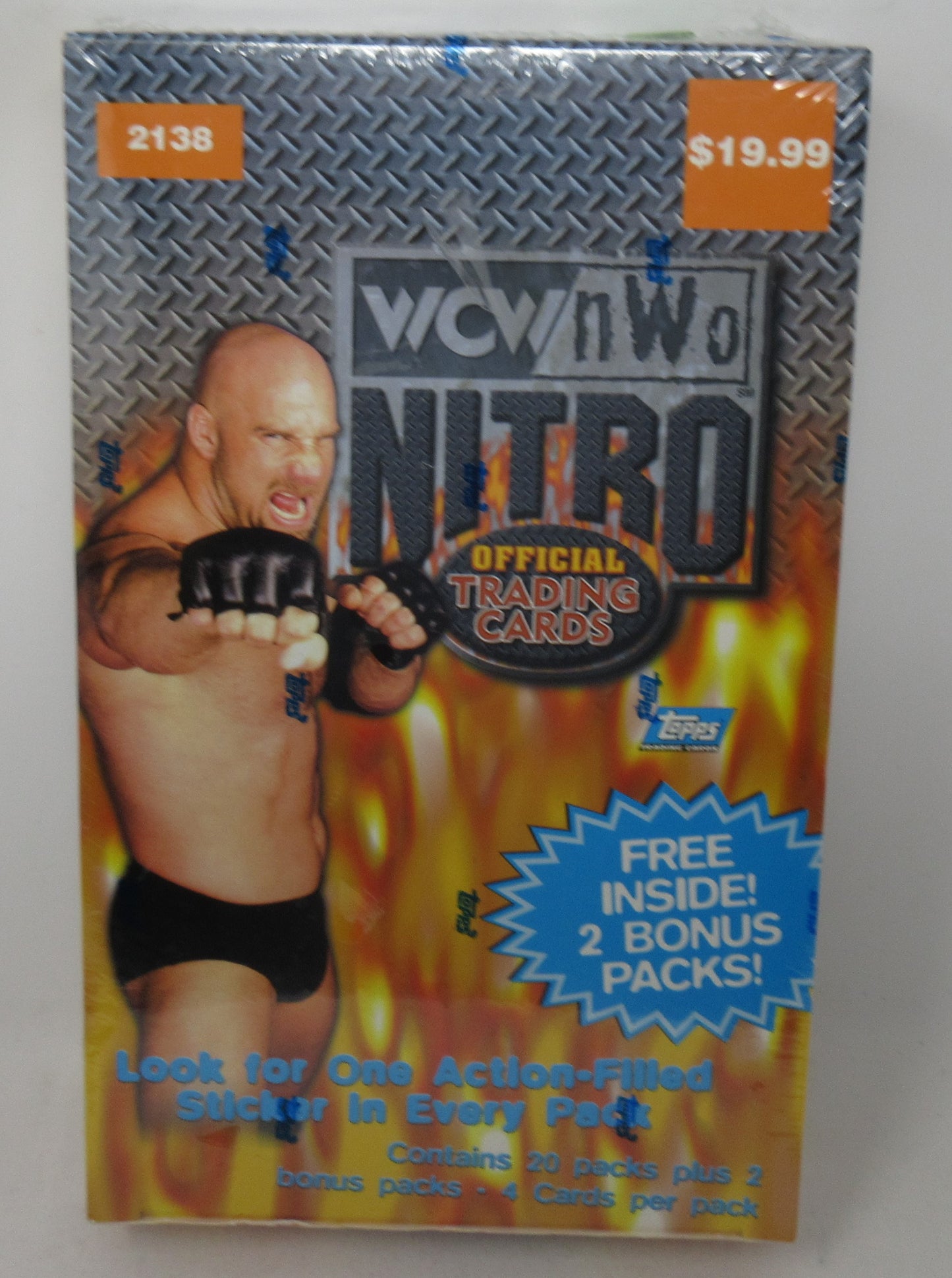 1999 Topps WCW/NWO Nitro Wrestling Blaster Box (22/4)