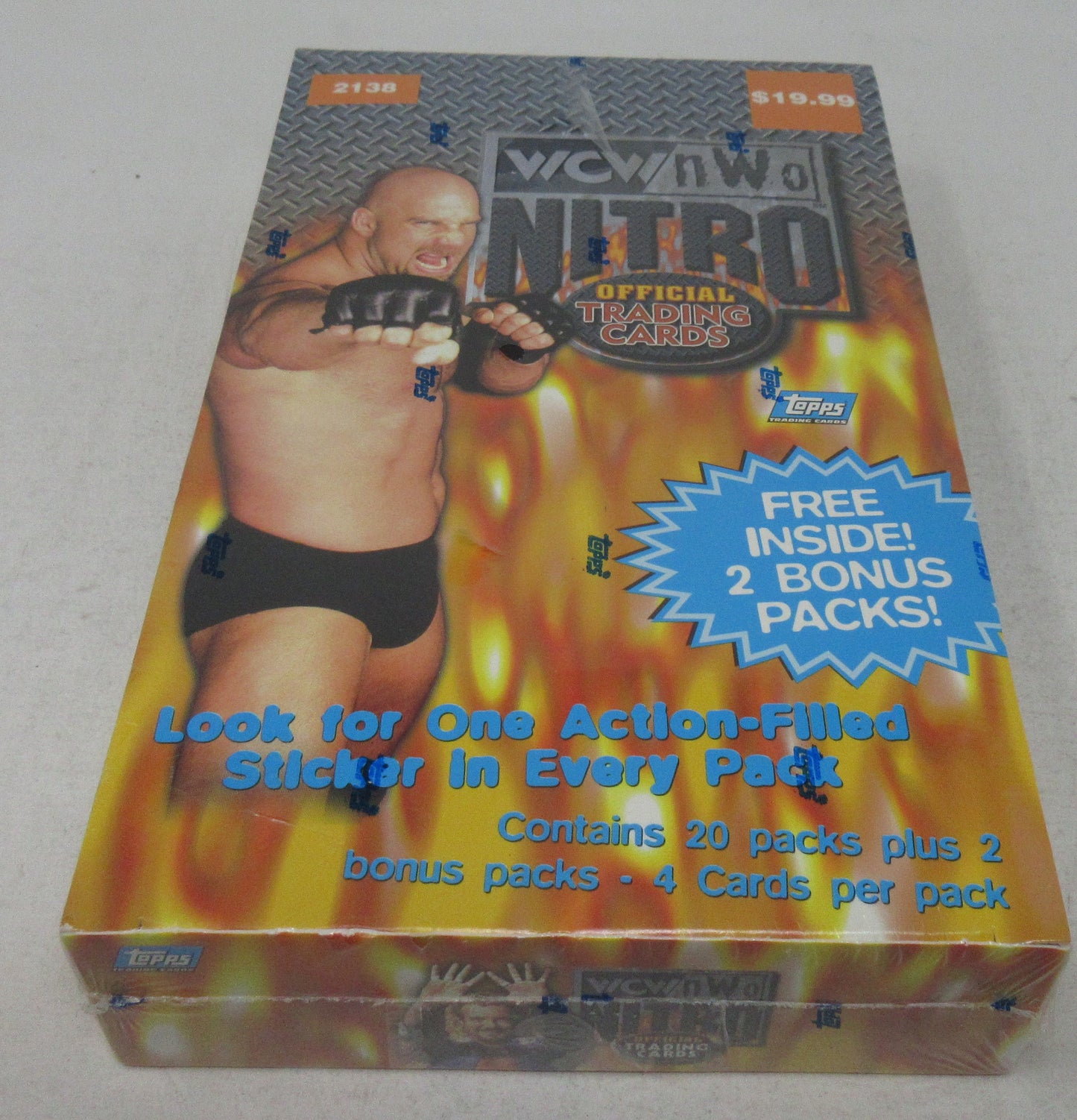 1999 Topps WCW/NWO Nitro Wrestling Blaster Box (22/4)