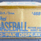 1983 Topps Baseball Grocery Rack Pack Display Case (192 Count) (468-83)