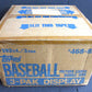 1983 Topps Baseball Grocery Rack Pack Display Case (192 Count) (468-83)