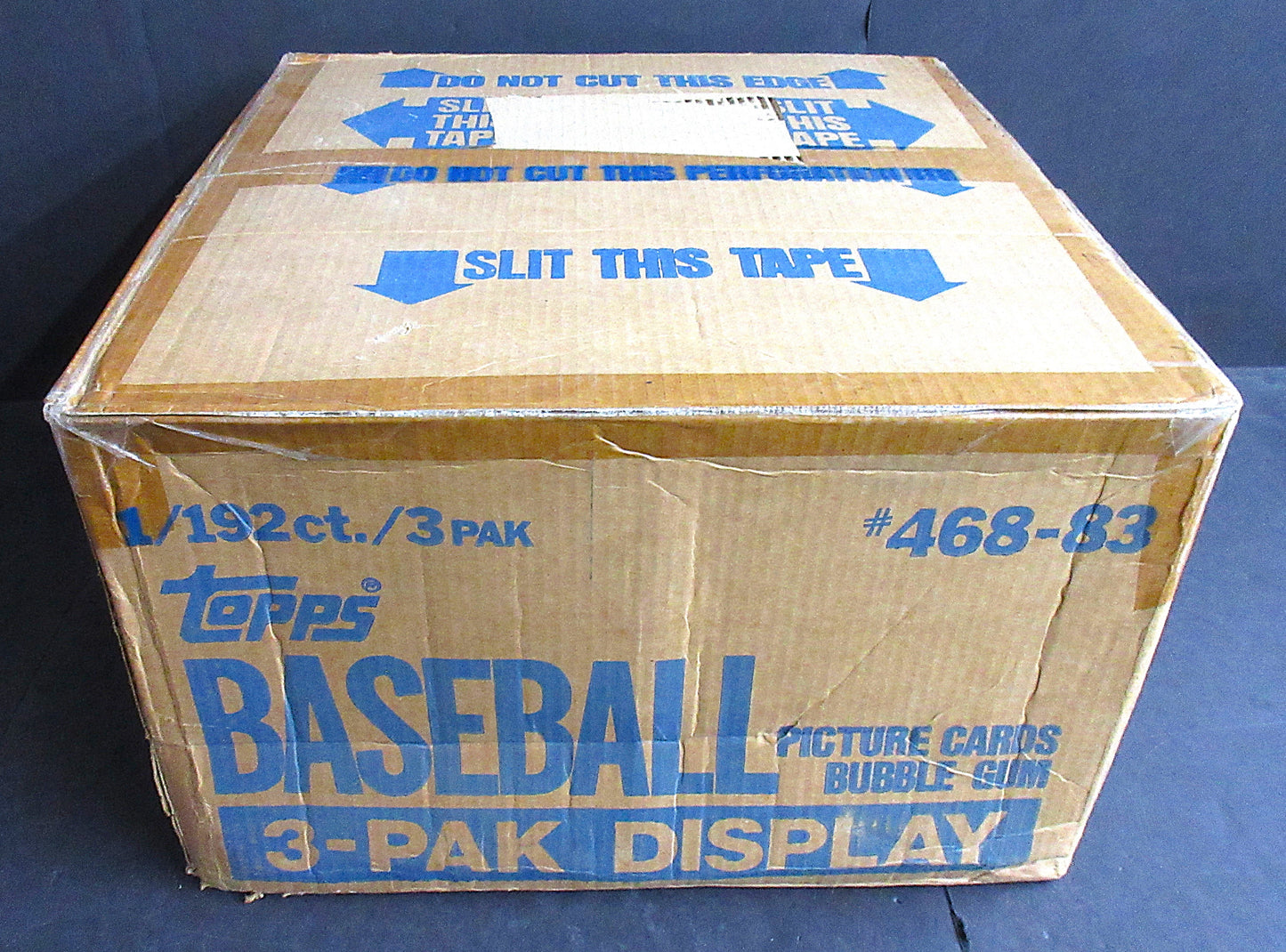 1983 Topps Baseball Grocery Rack Pack Display Case (192 Count) (468-83)