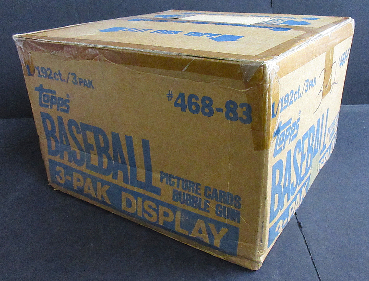 1983 Topps Baseball Grocery Rack Pack Display Case (192 Count) (468-83)