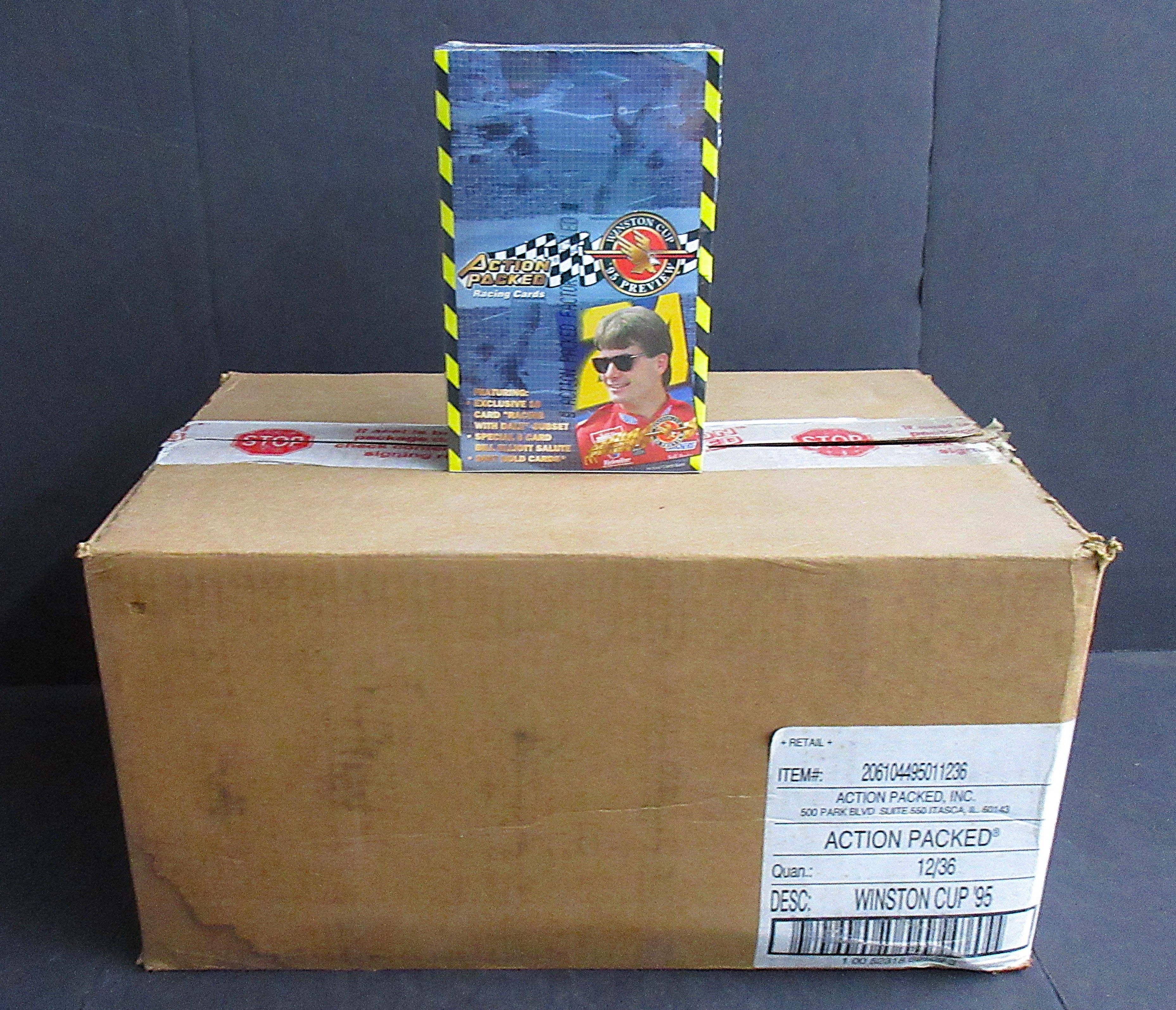 1995 Action Packed Winston Cup Preview Racing Case (12 Box) (011236)