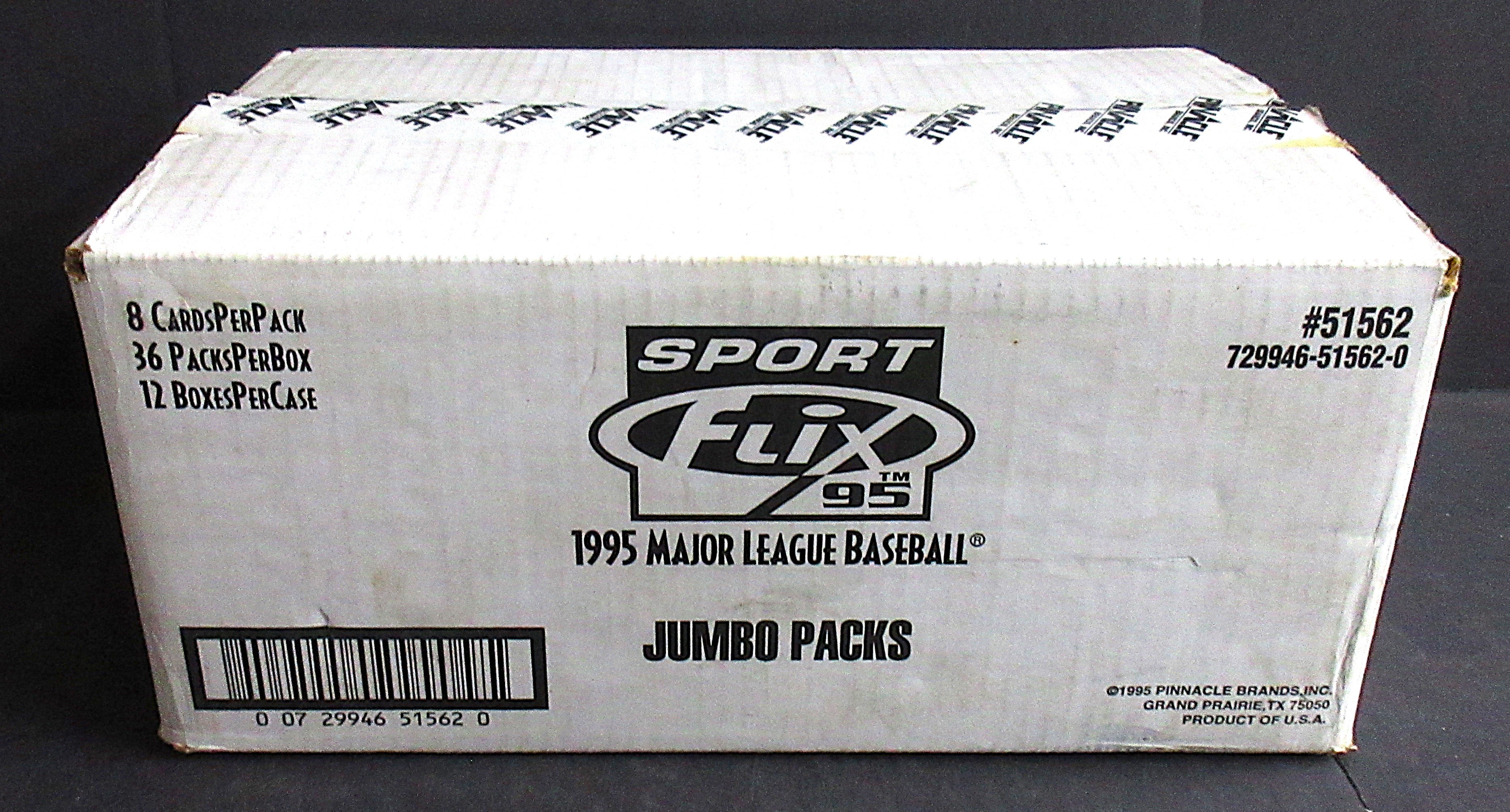1995 Pinnacle Sportflix Baseball Jumbo Case (Retail) (12 Box) (51562)