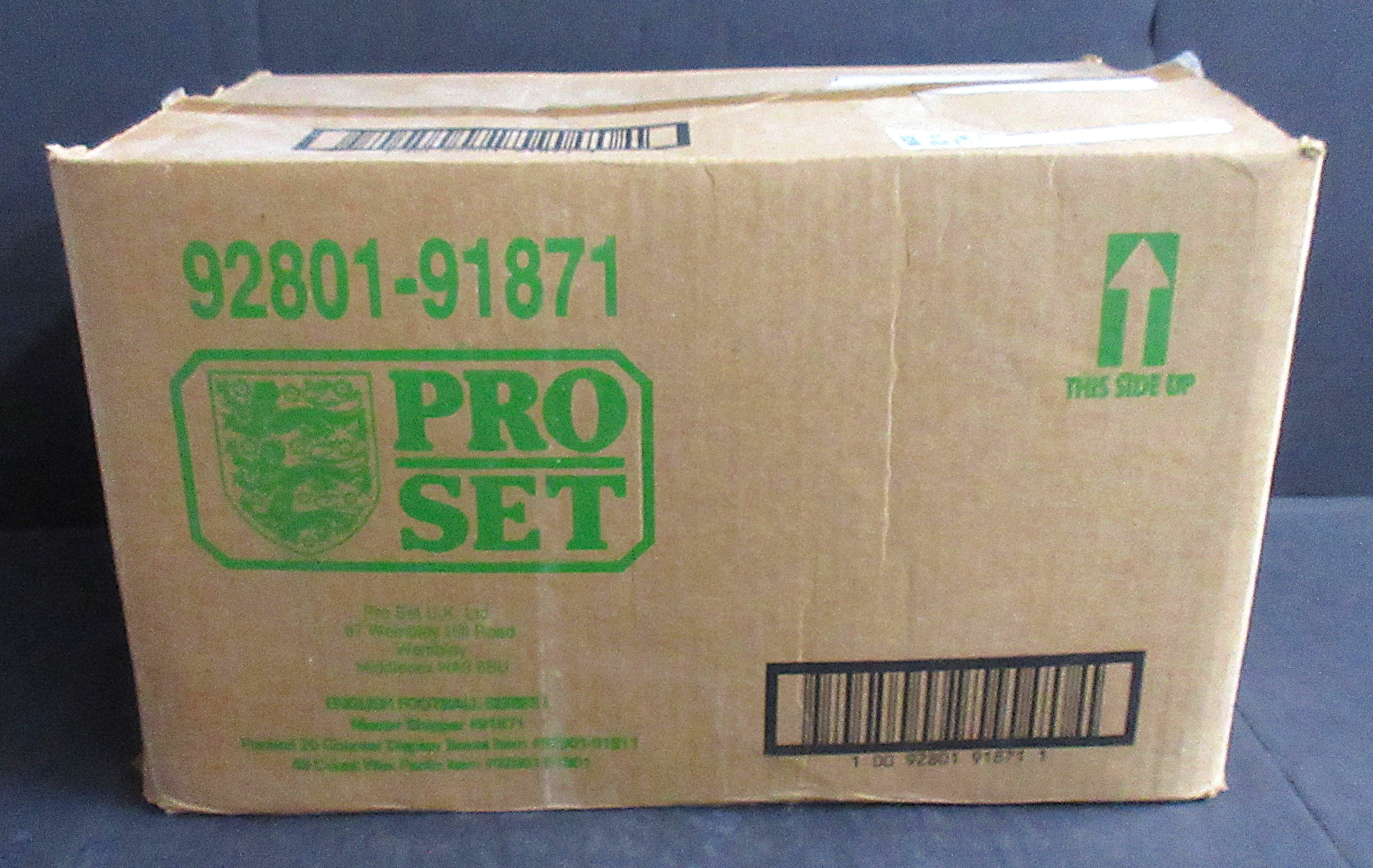 1990/91 Pro Set Soccer Collector Card Case (20 Box) (91871)
