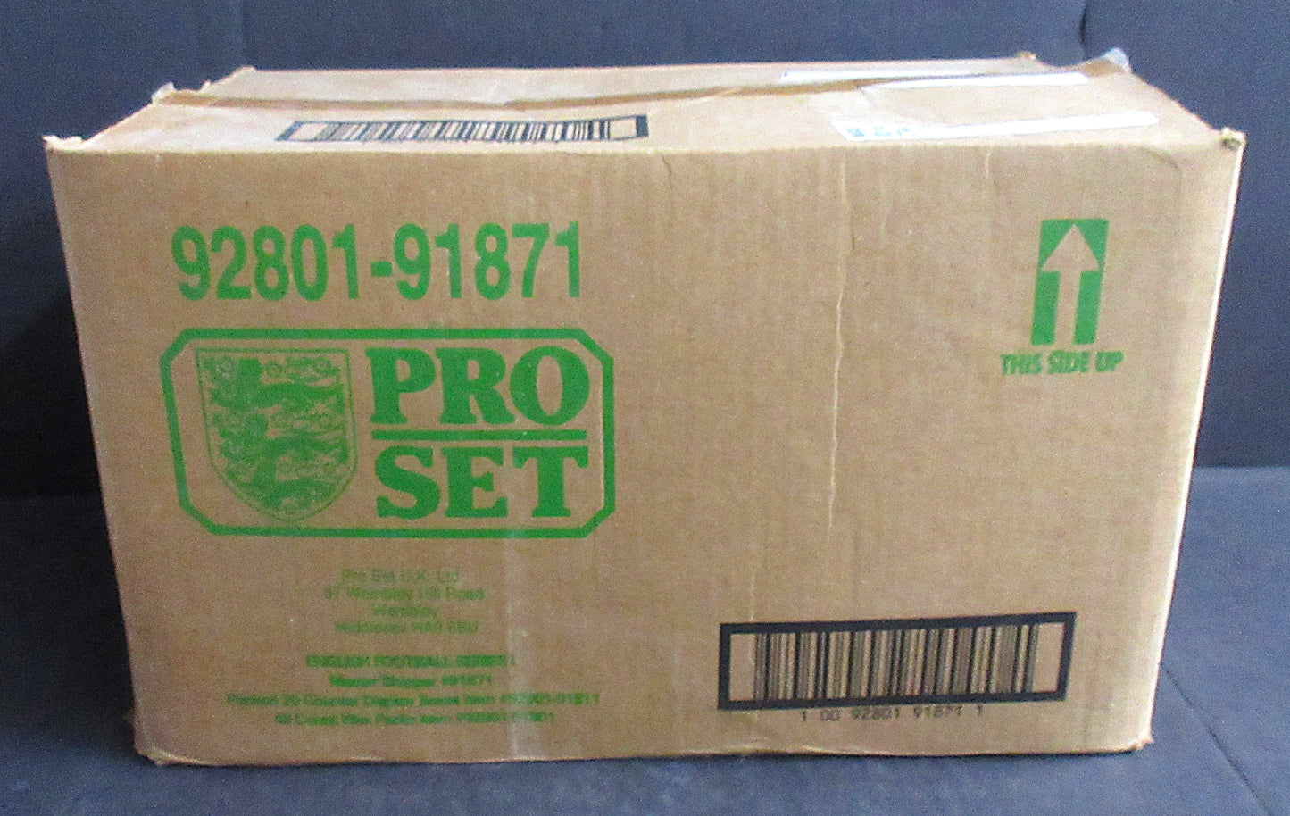 1990/91 Pro Set Soccer Collector Card Case (20 Box) (91871)