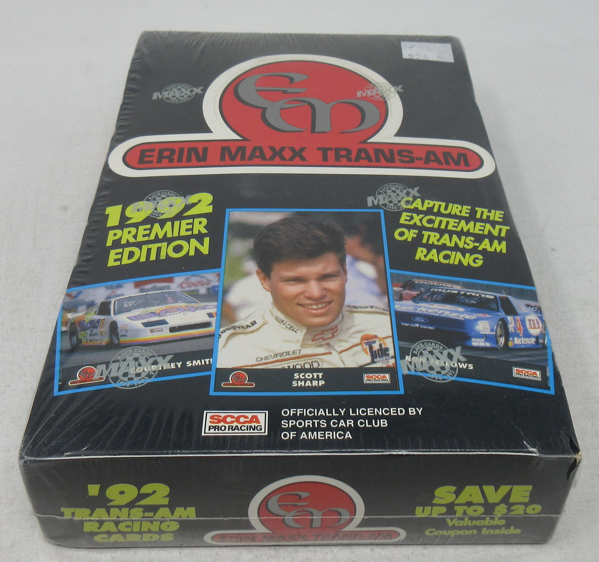 1992 Erin Maxx Trans-Am SCCA Pro Racing Race Cards Box