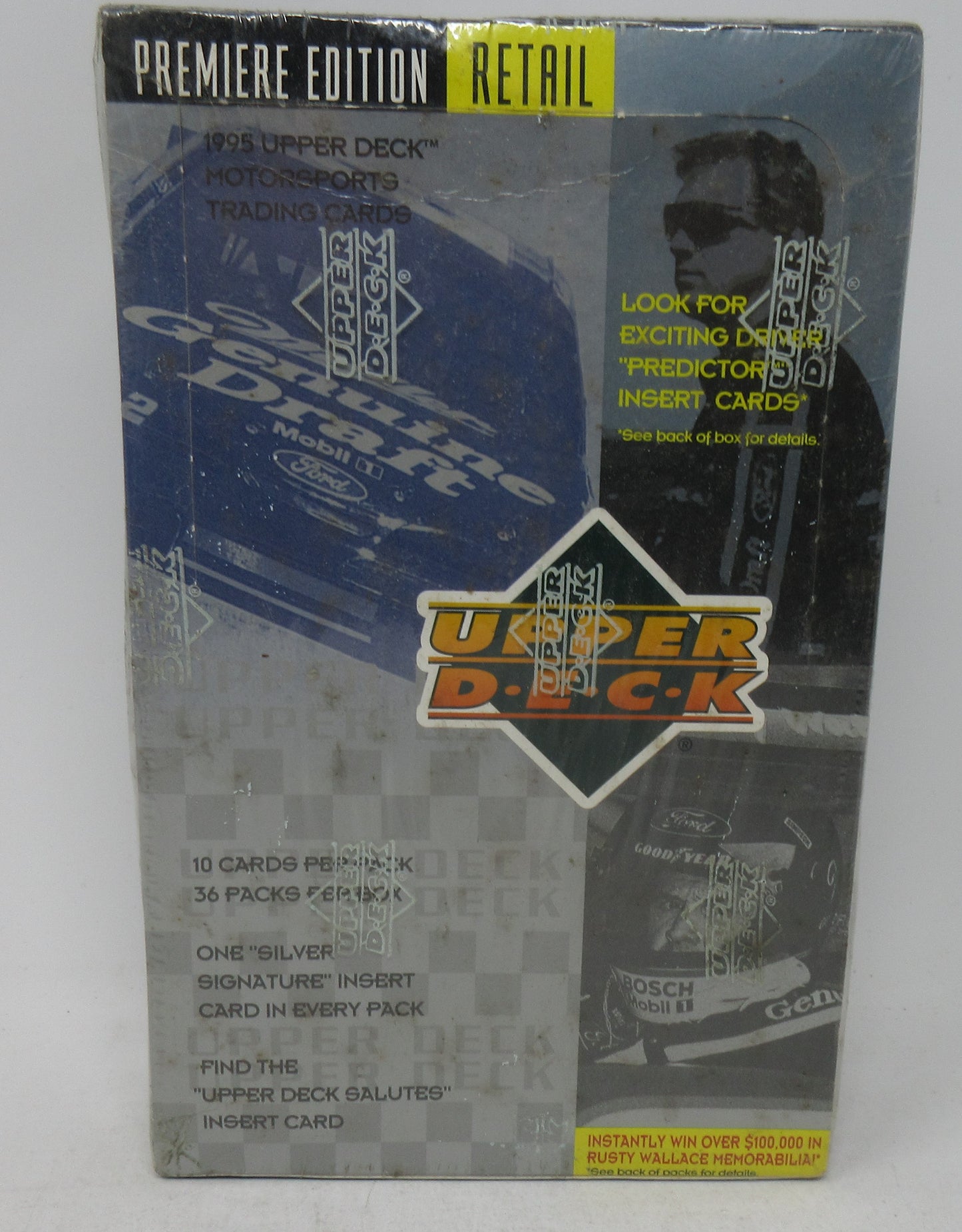 1995 Upper Deck Series 1 Racing Race Cards Box (36/10) (Retail)