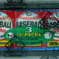 1976 Topps Baseball Unopened Wax Pack Tray (BBCE) (27635) (Read)