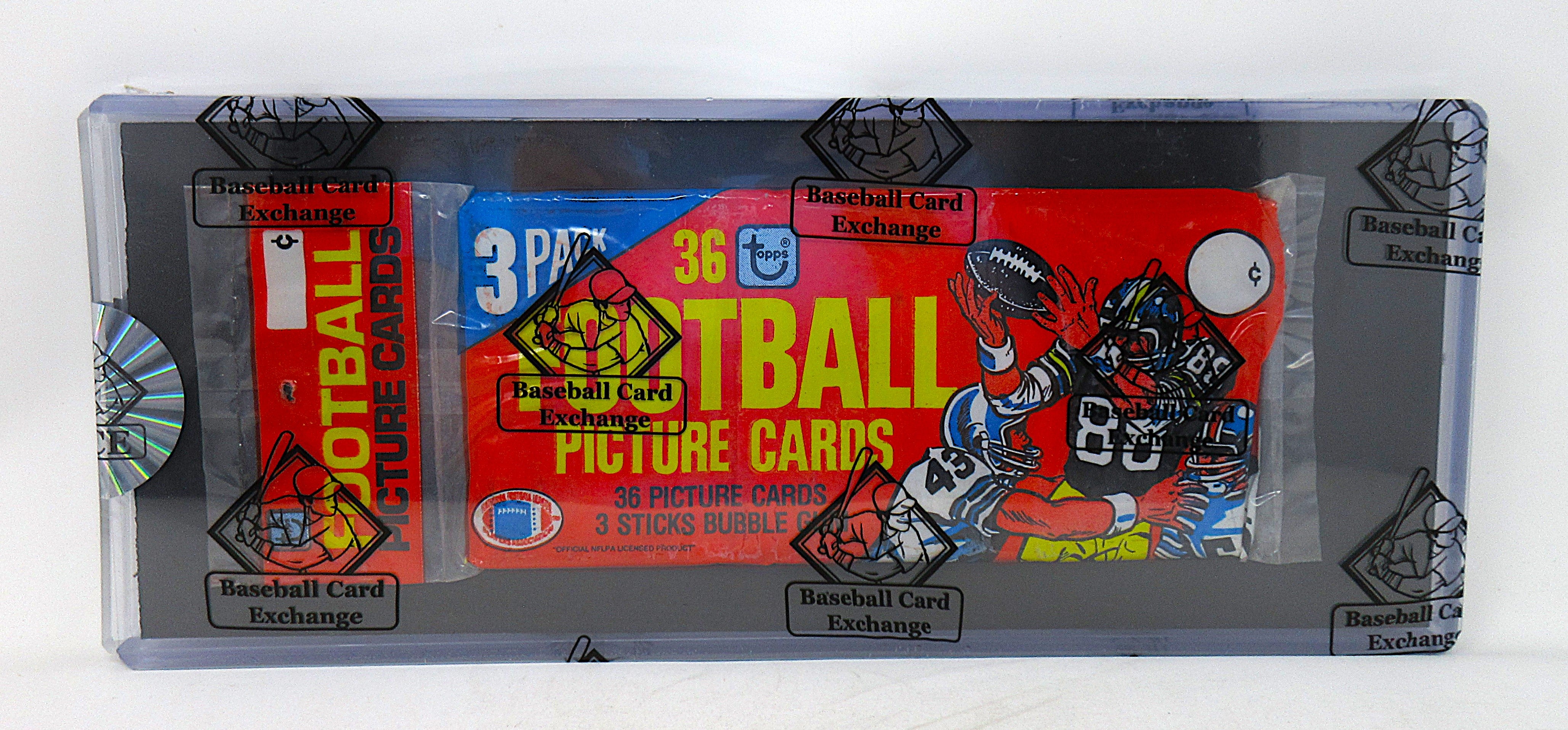 1981 Topps Football Unopened Grocery Rack Pack Red Wrapper (BBCE)