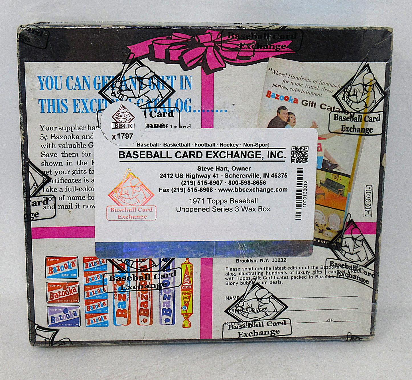 1971 Topps Baseball Unopened Series 3 Wax Box (BBCE) (X1797)