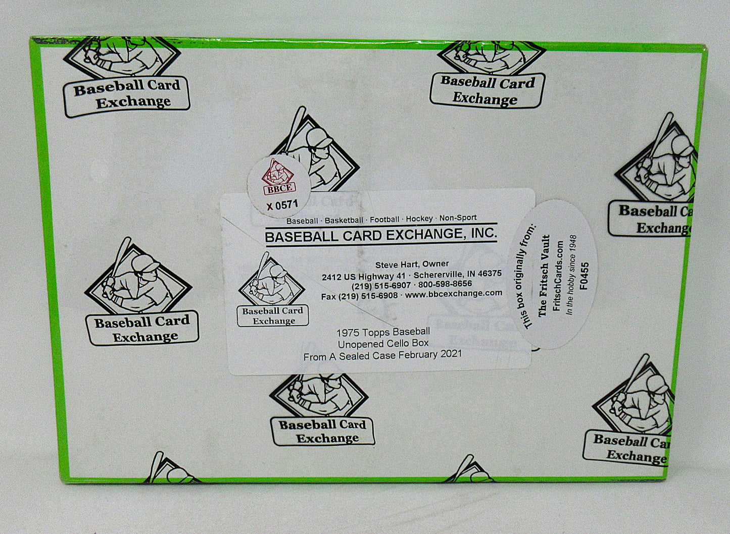 1975 Topps Baseball Unopened Cello Box (Fritsch) (FASC) (X0571)