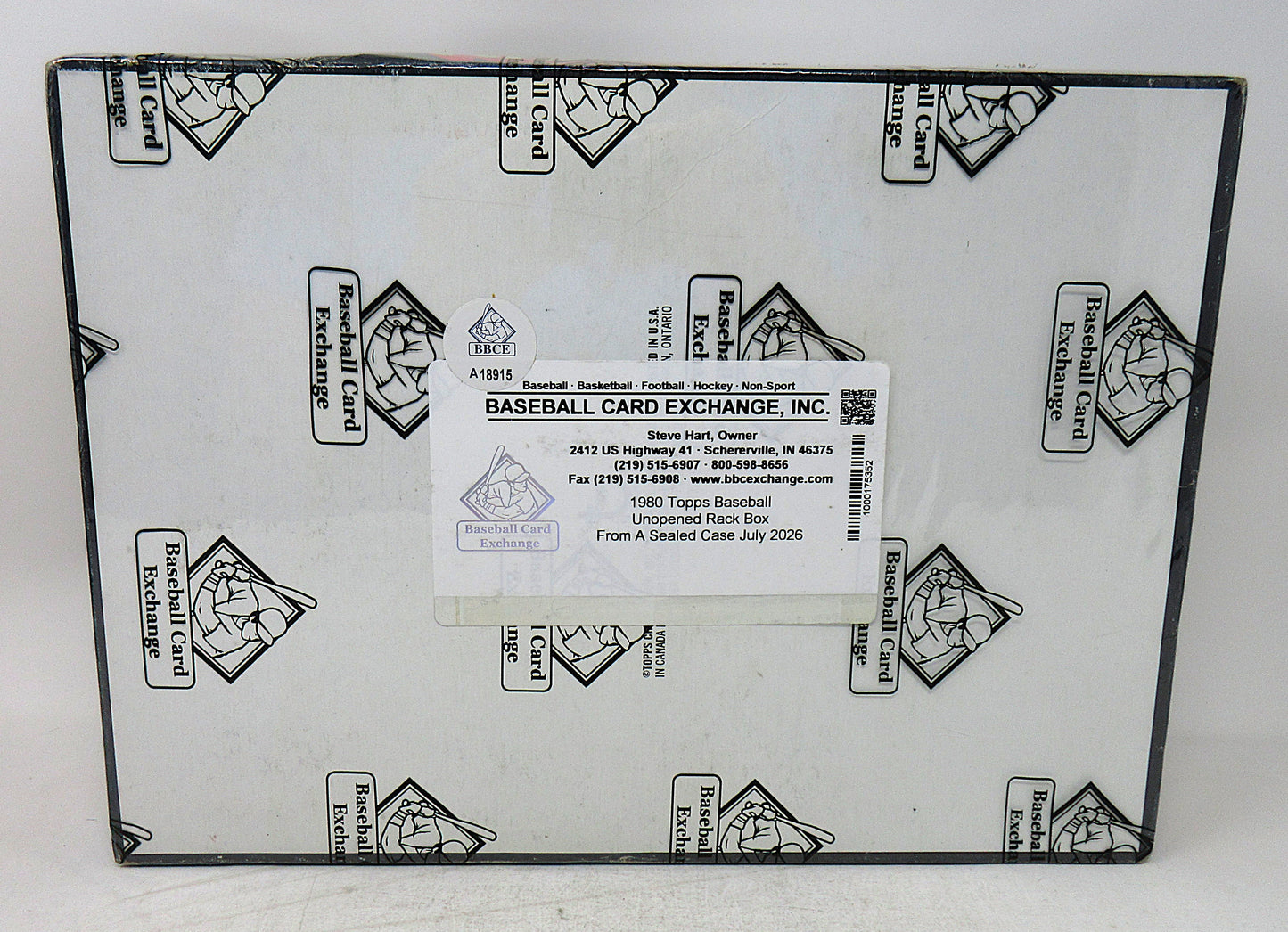 1980 Topps Baseball Unopened Rack Box (FASC) (A18915)