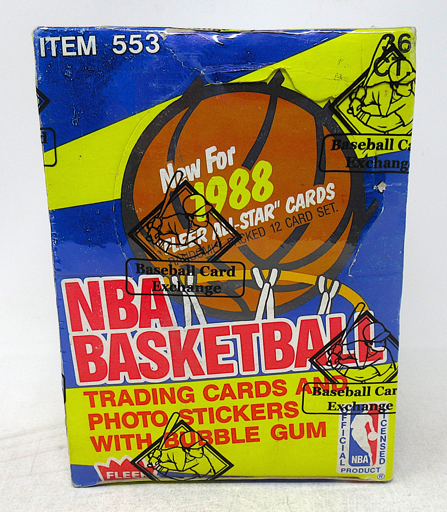 1988/89 Fleer Basketball Unopened Wax Box (BBCE) (A18328)