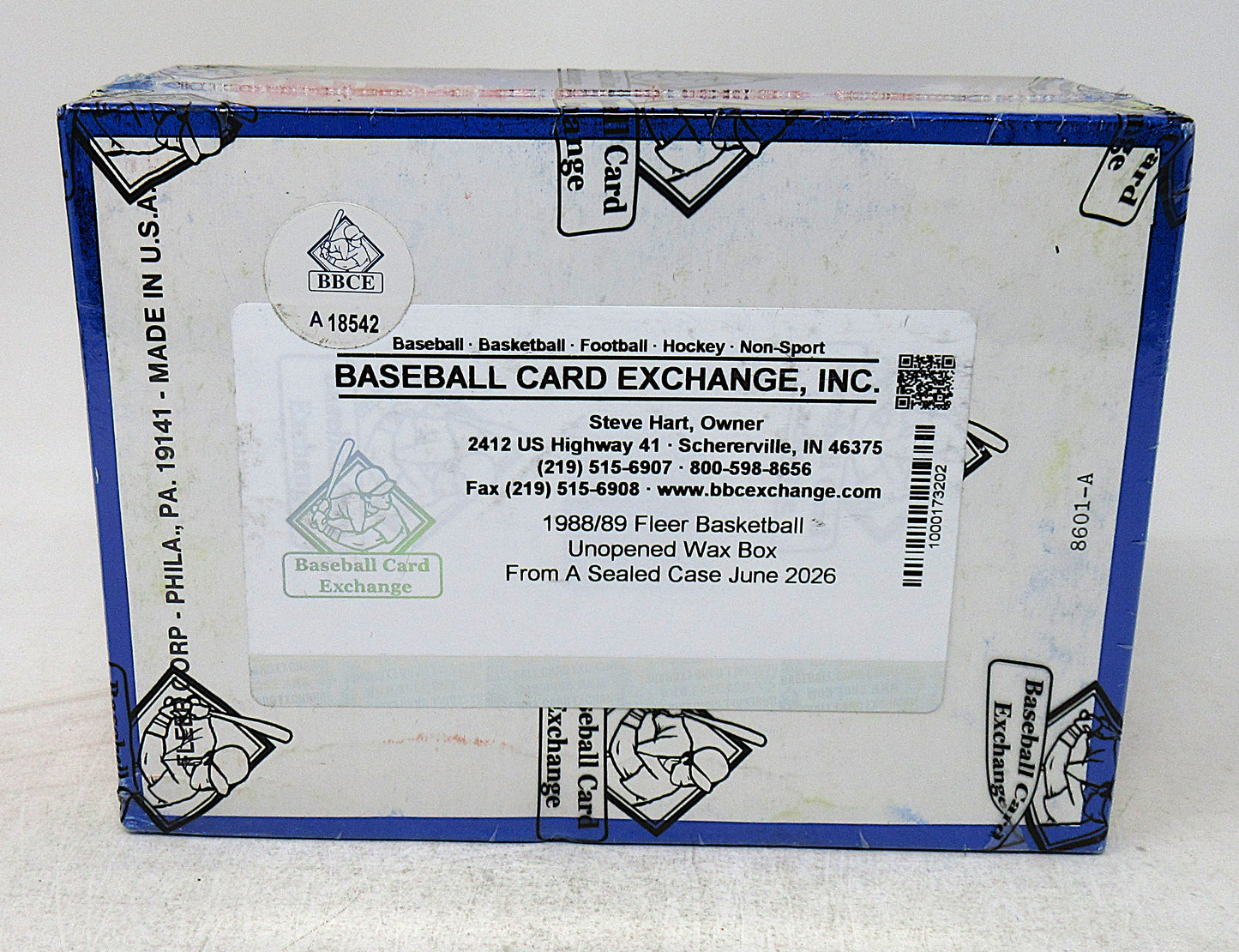 1988/89 Fleer Basketball Unopened Wax Box (FASC) (A18542)