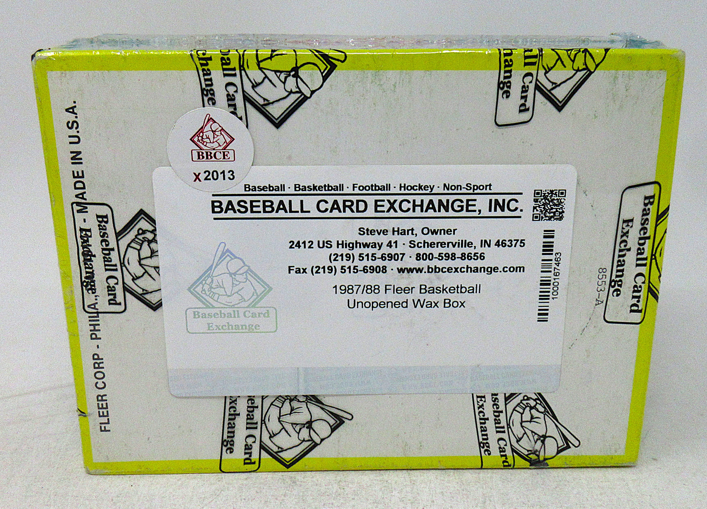1987/88 Fleer Basketball Unopened Wax Box (BBCE) (X2013)