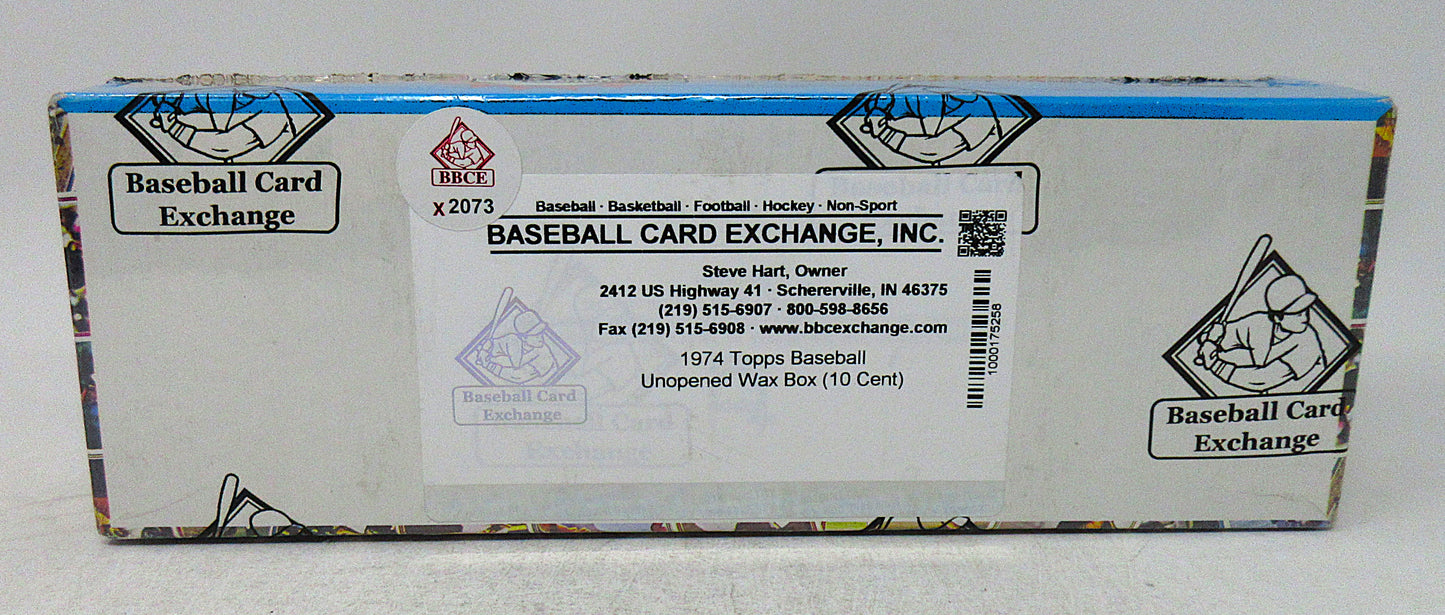 1974 Topps Baseball Unopened Wax Box (10 Cent) (BBCE) (X2073)
