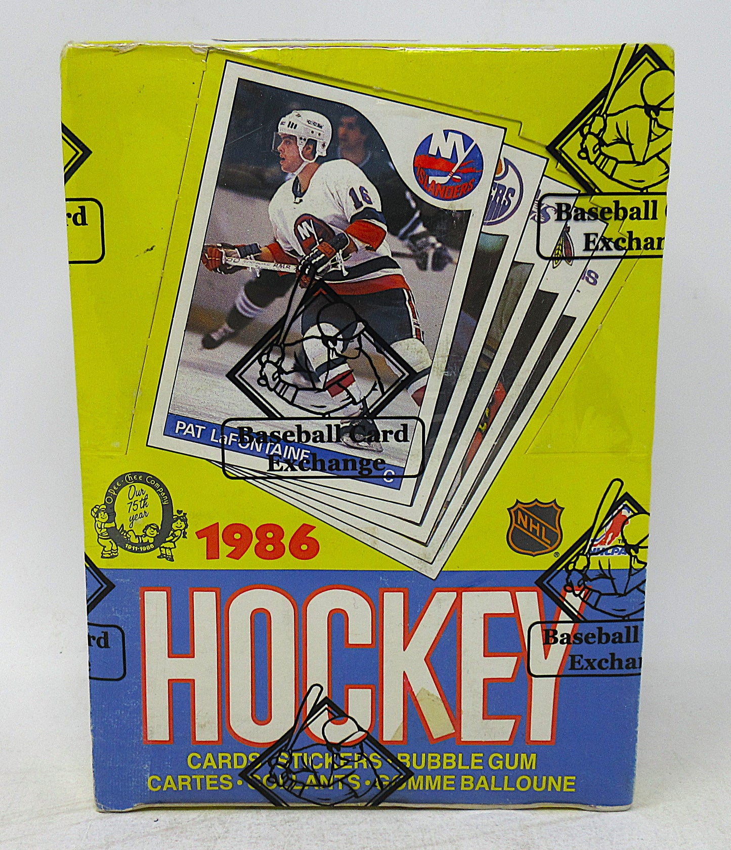 1985/86 OPC O-Pee-Chee Hockey Unopened Wax Box (BBCE) (A18452)