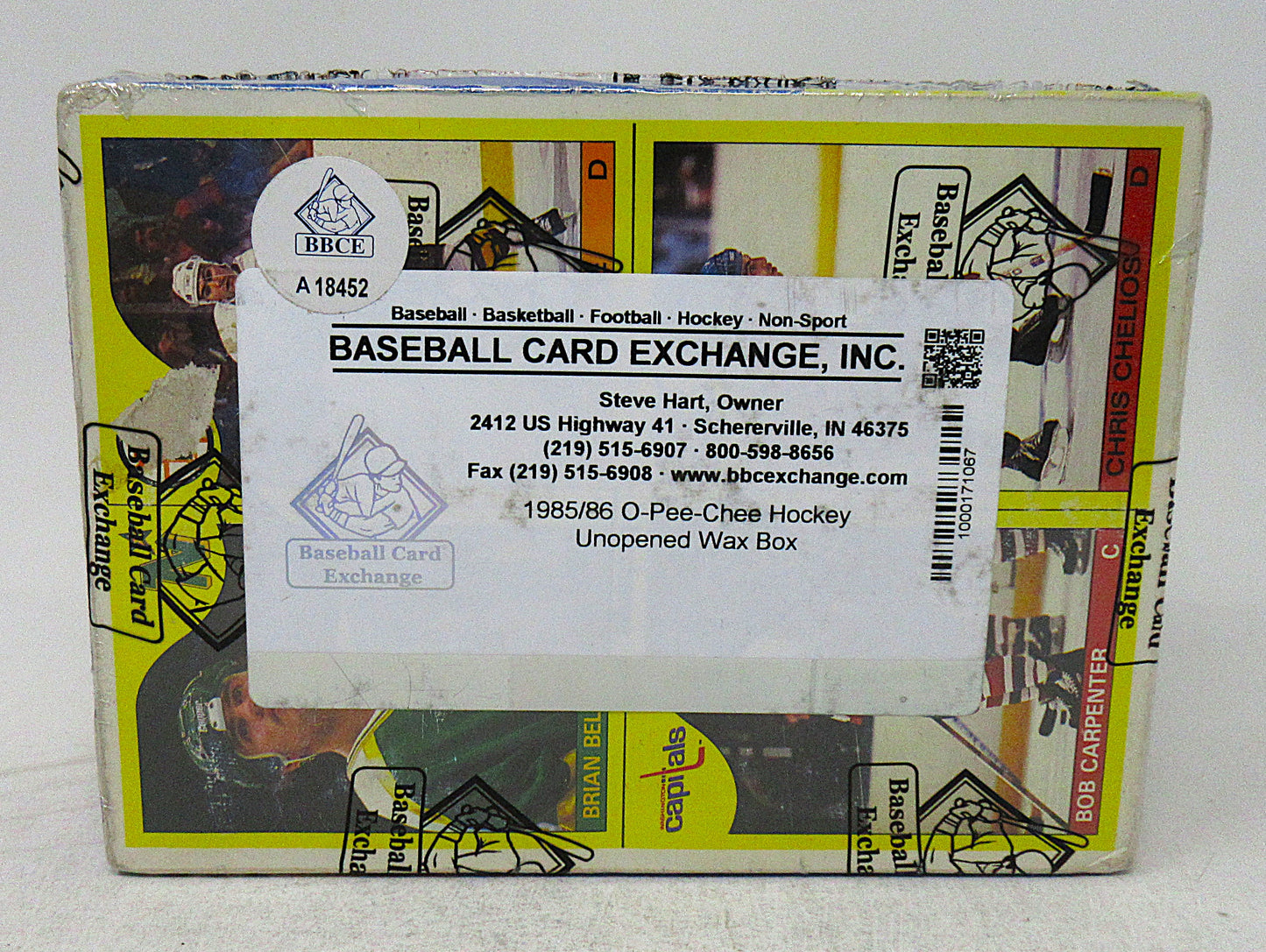 1985/86 OPC O-Pee-Chee Hockey Unopened Wax Box (BBCE) (A18452)