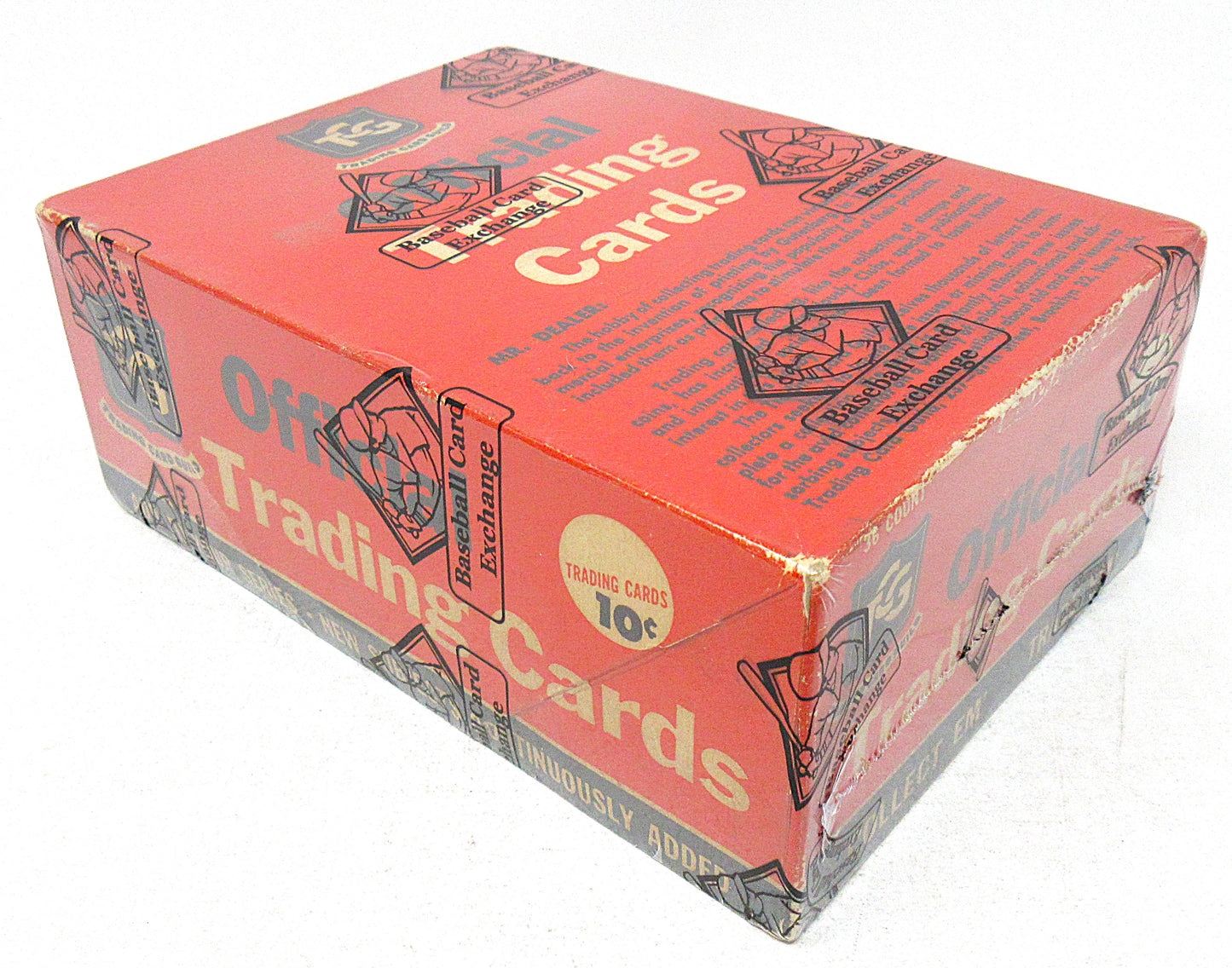 1956 Topps Davy Crocket Unopened Cello Box (Orange Back) (BBCE) (X1670)