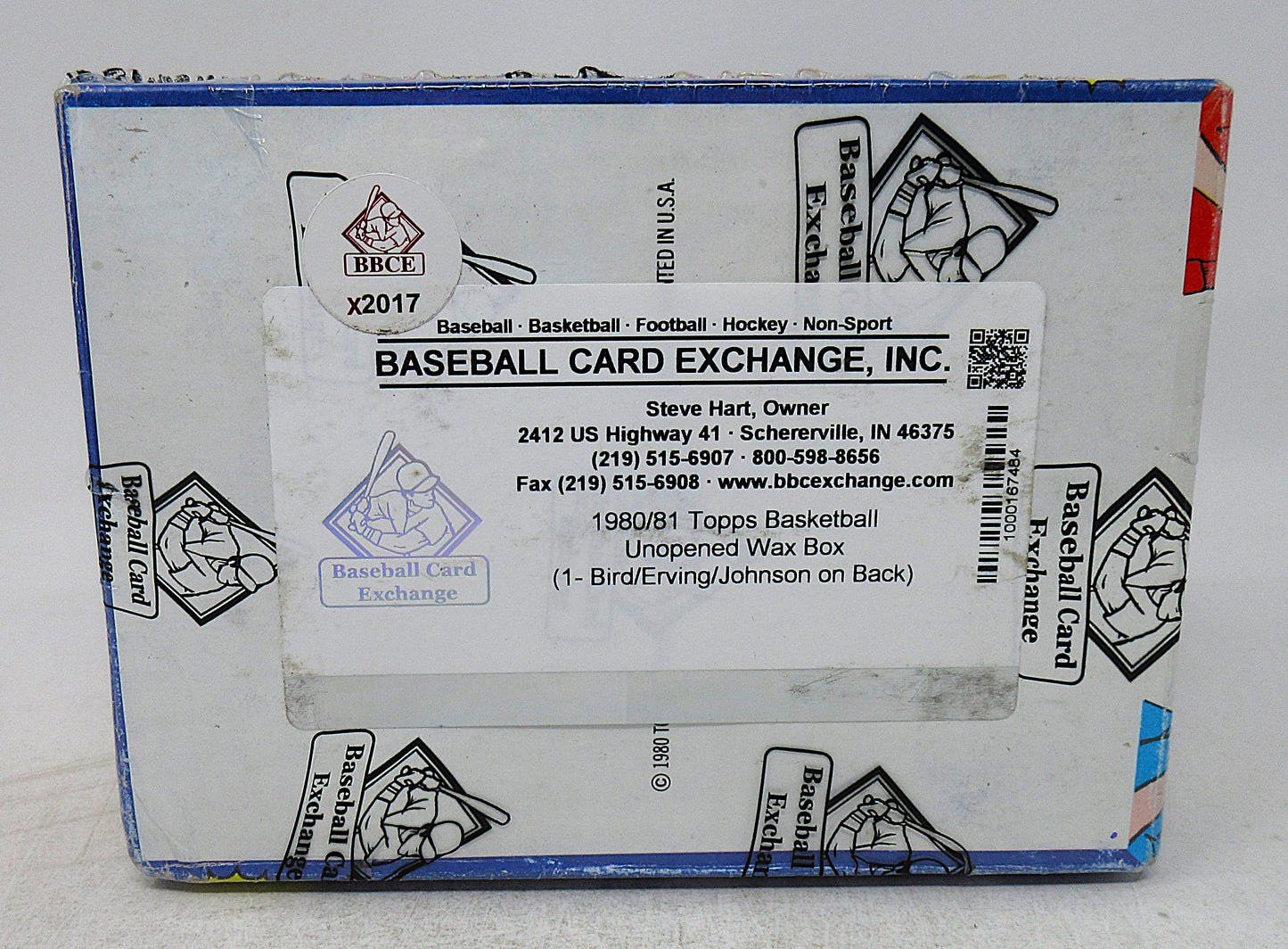 1980/81 Topps Basketball Unopened Wax Box (Bird/Erving/Johnson) (BBCE) (X2017)