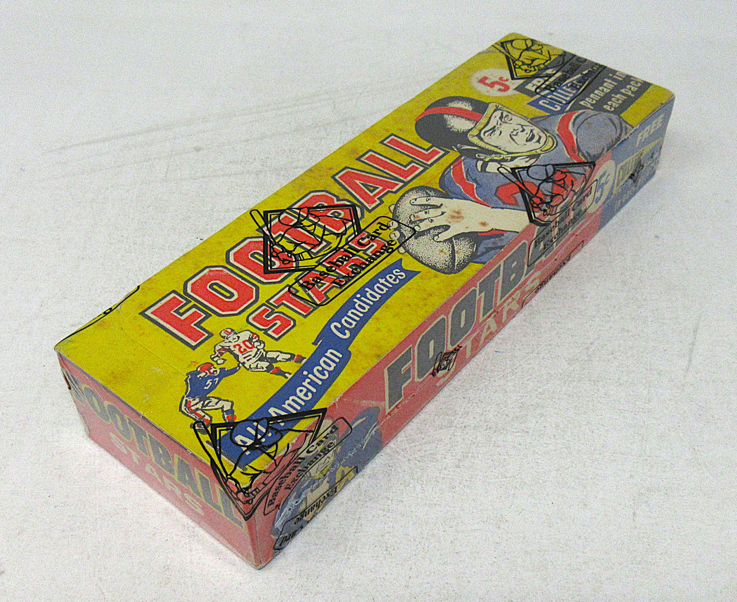 1961 Nu-Cards Football Stars Unopened Box (BBCE)