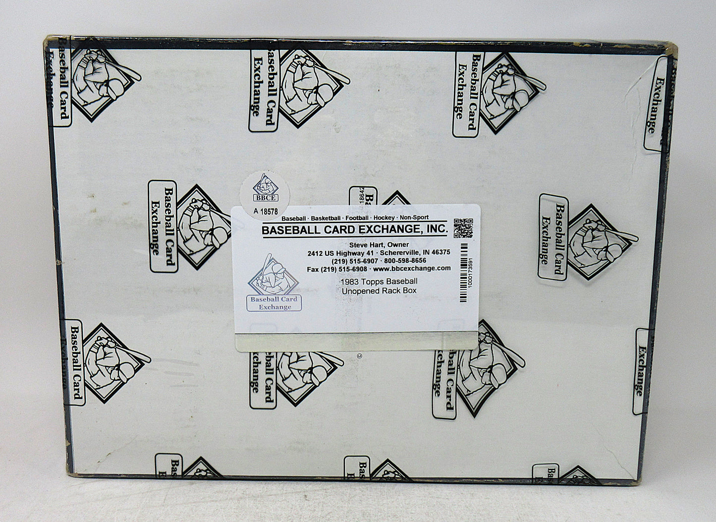 1983 Topps Baseball Unopened Rack Box (Cardboard) (BBCE)