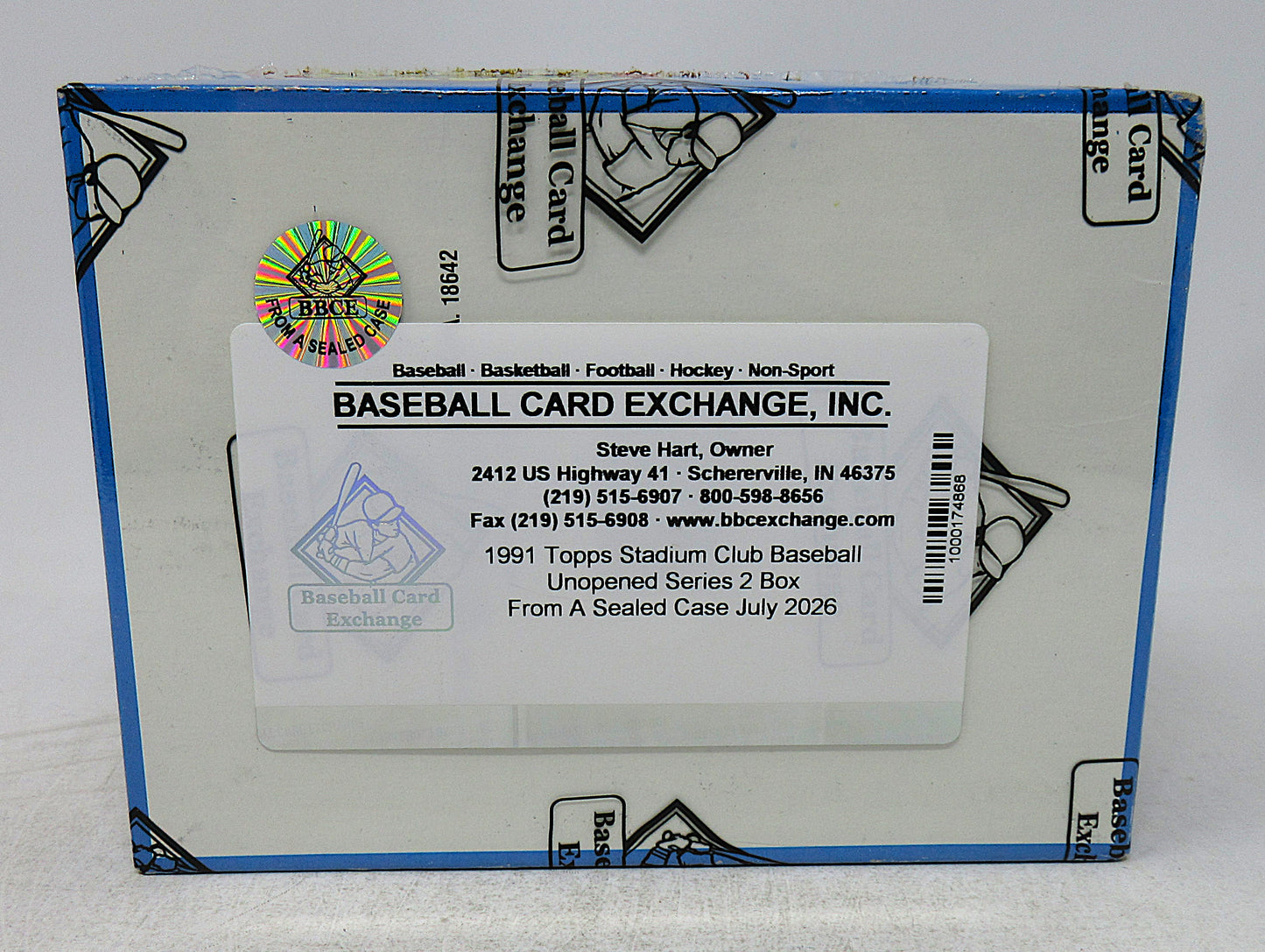 1991 Topps Stadium Club Baseball Series 2 Box (FASC)