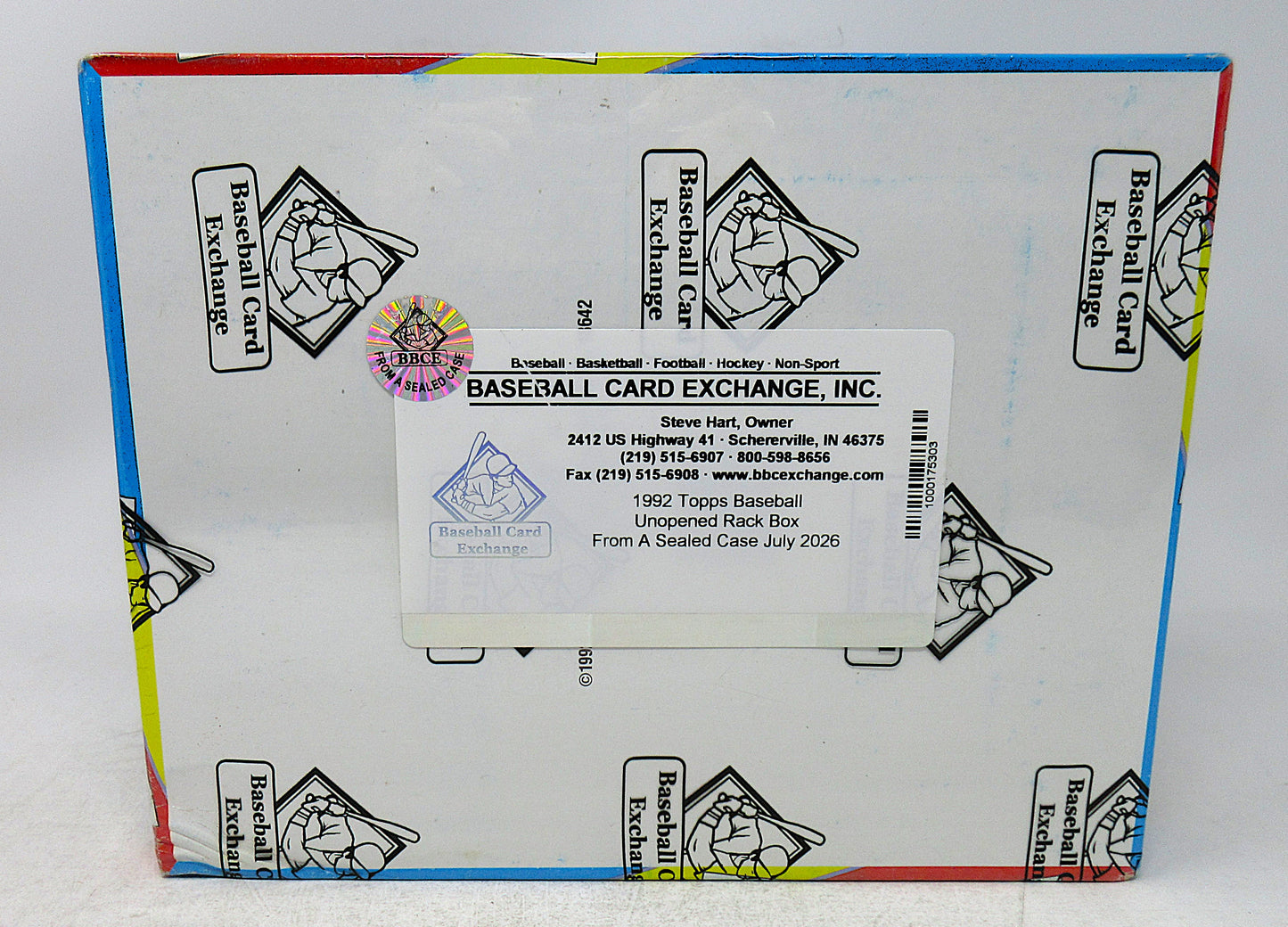 1992 Topps Baseball Unopened Rack Box (FASC)
