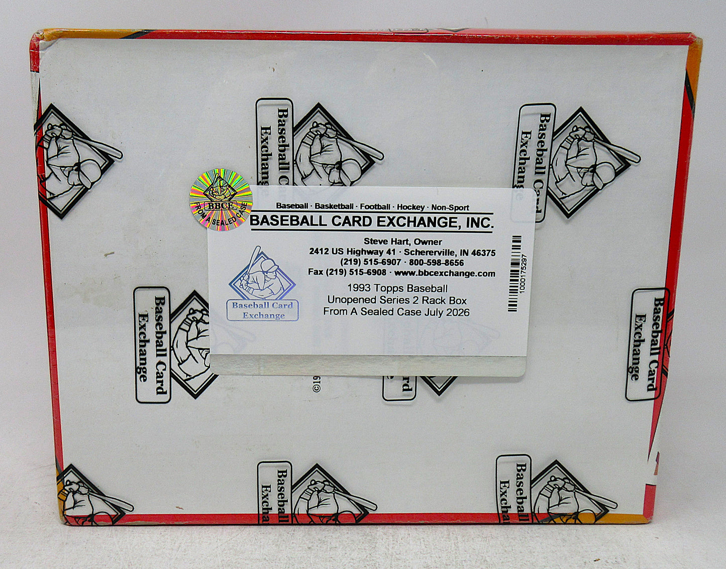 1993 Topps Baseball Unopened Series 2 Rack Box (FASC)