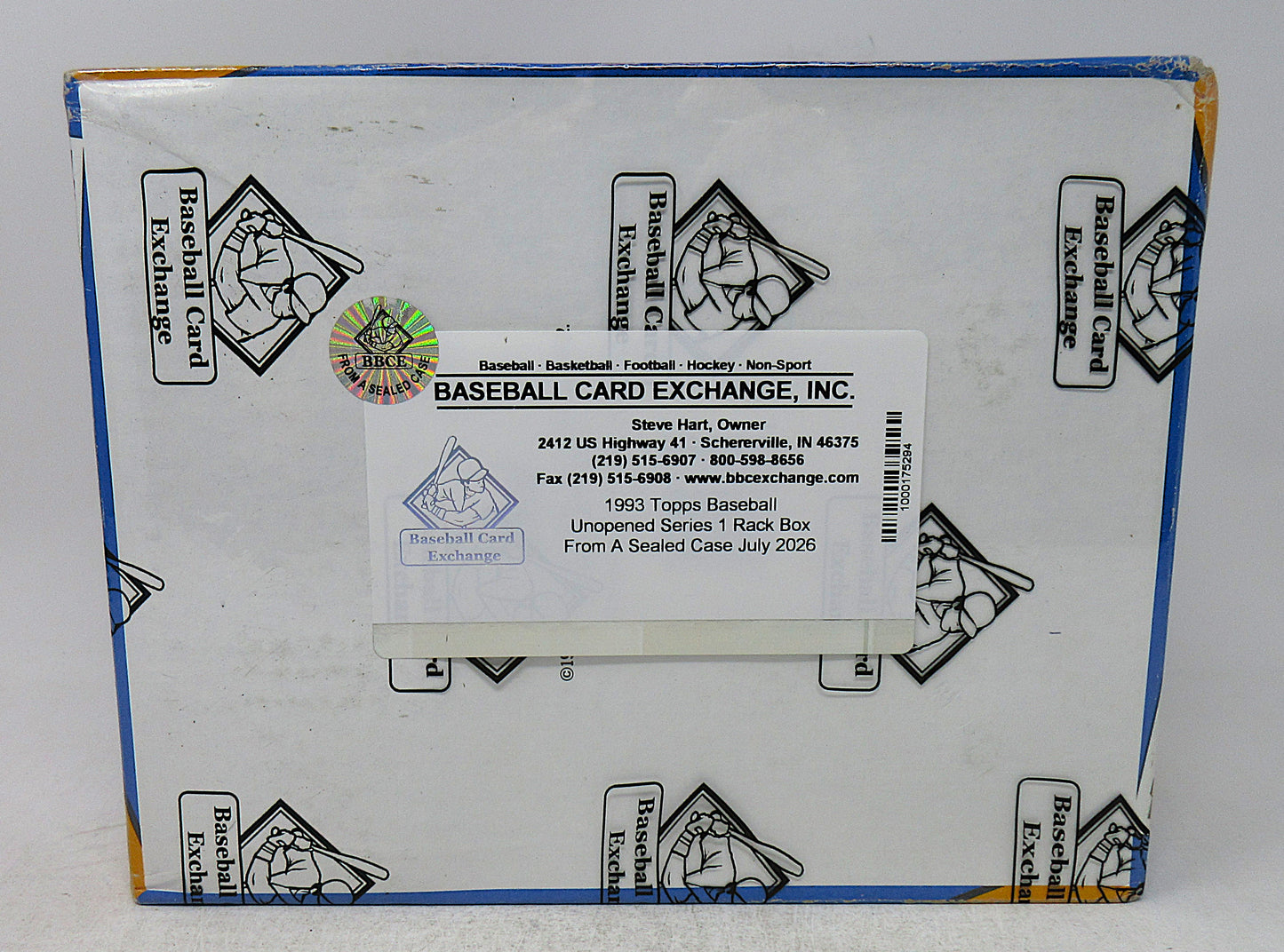 1993 Topps Baseball Unopened Series 1 Rack Box (FASC)