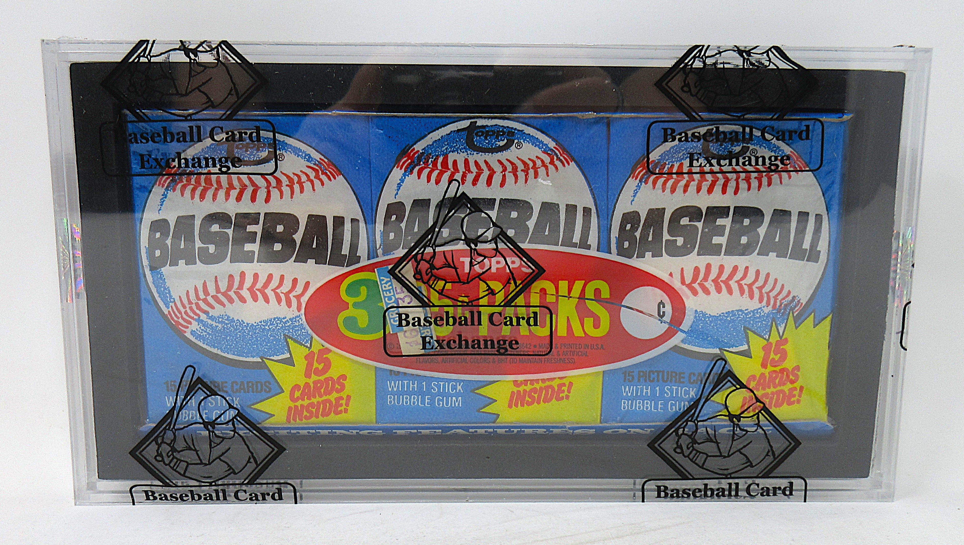 1980 Topps Baseball Unopened Wax Pack Tray (BBCE) (27692) (Read)
